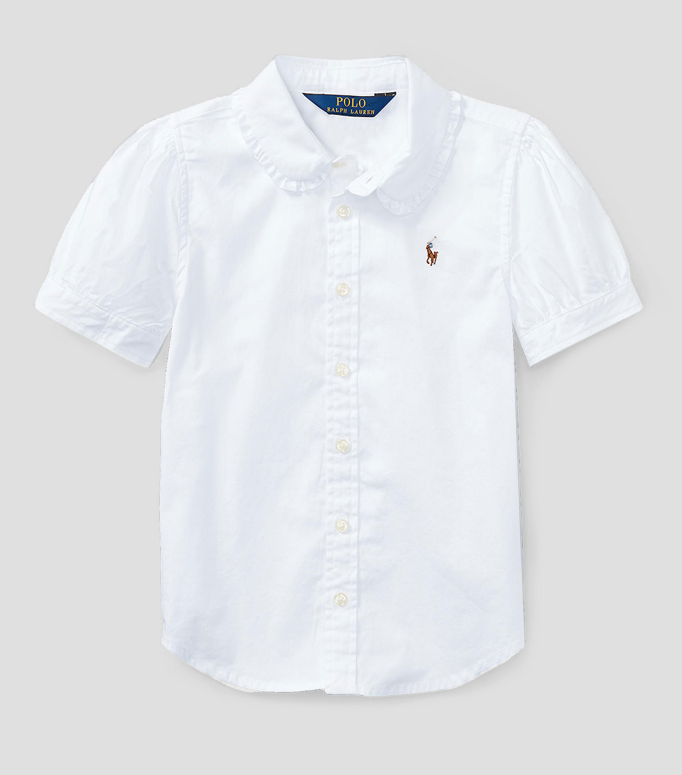 Camisa Oxford manga corta Niña