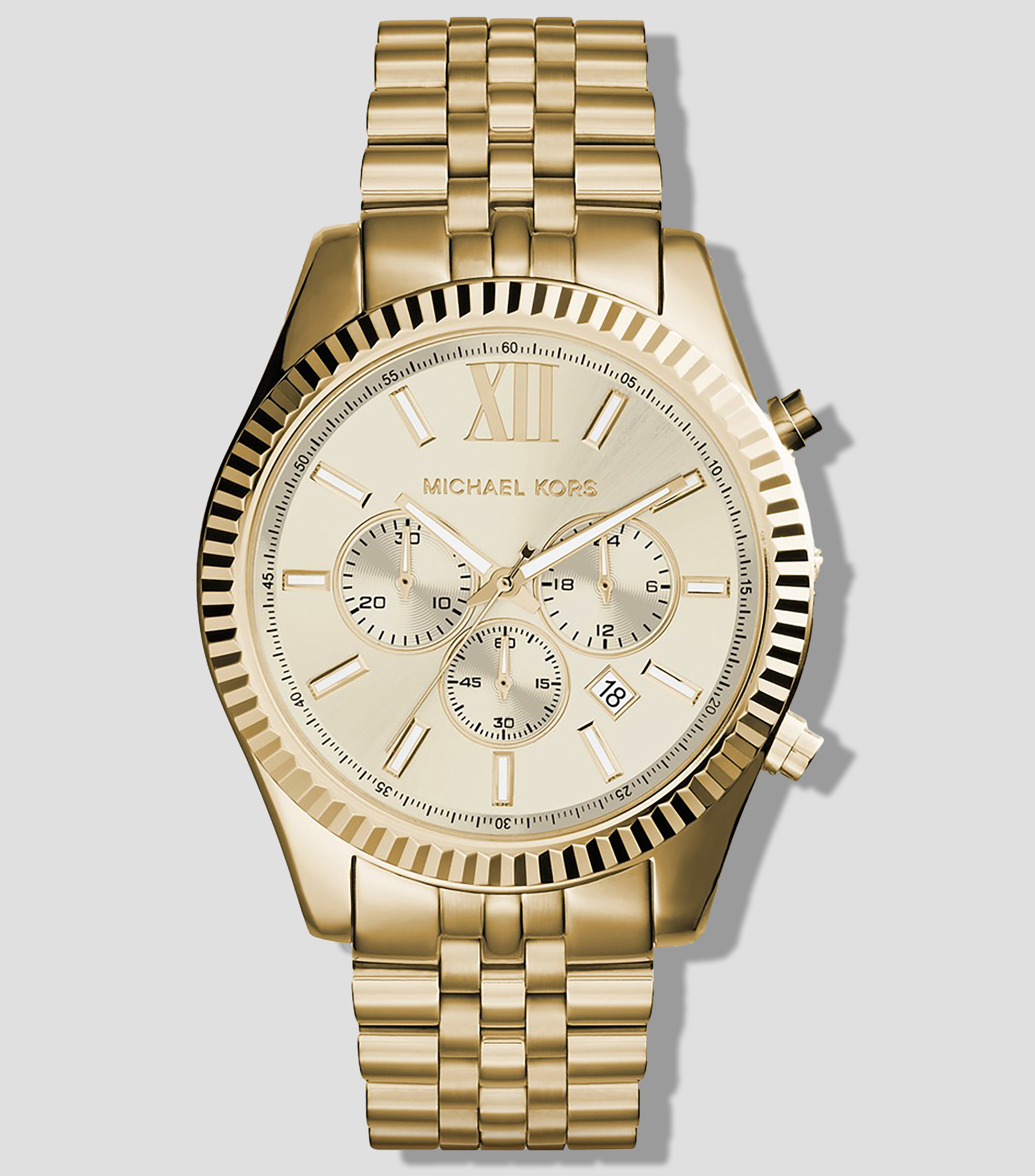 Michael Kors Reloj para Hombre Lexington de Vestir Dorado El