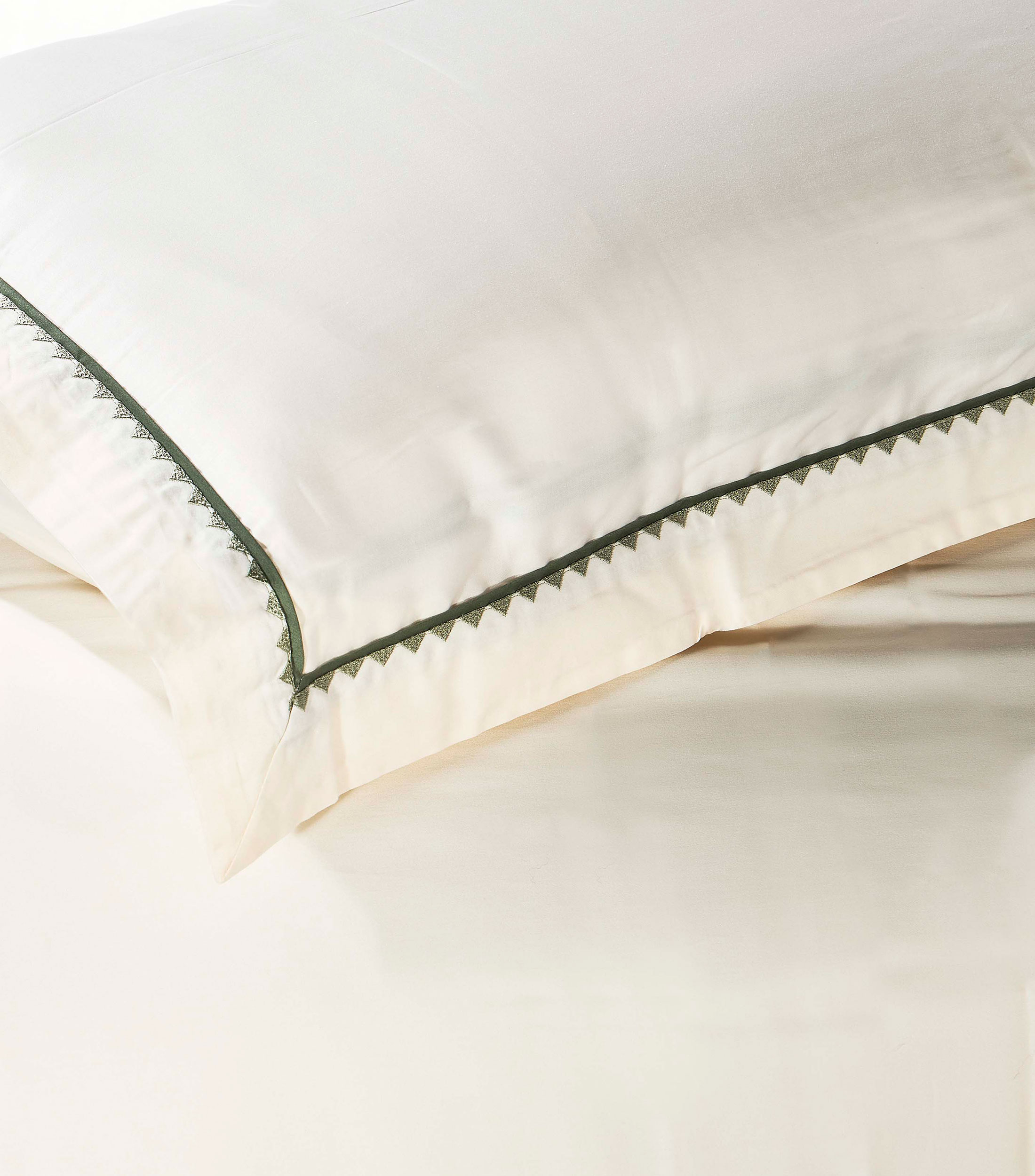 Funda para Duvet Matrimonial Queen Size de Algodón Vittorio Ivory