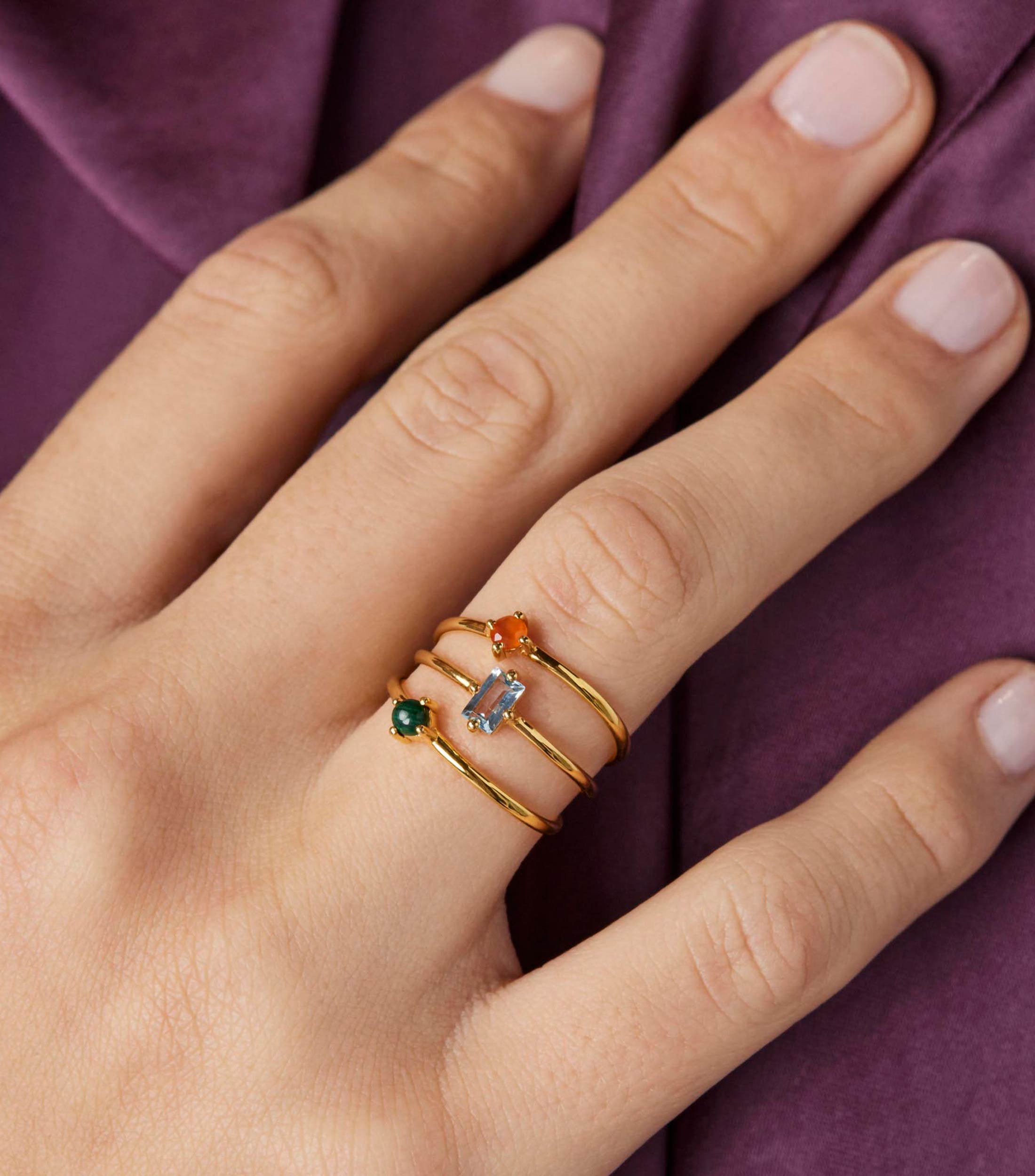 Set 3 anillos en plata Stay Lustay Mujer