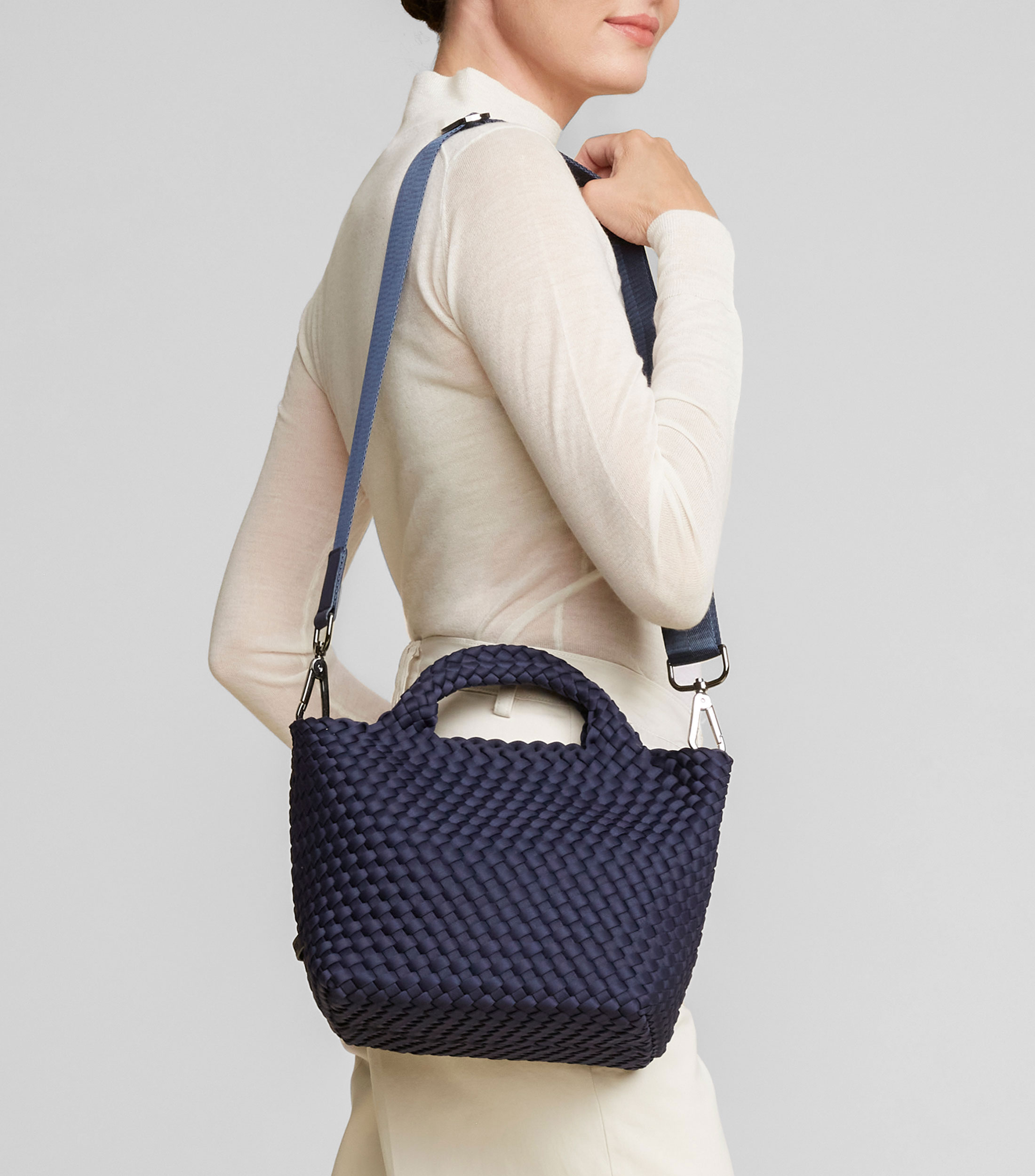 Bolsa tote ink blue St. Barths texturizada Mujer