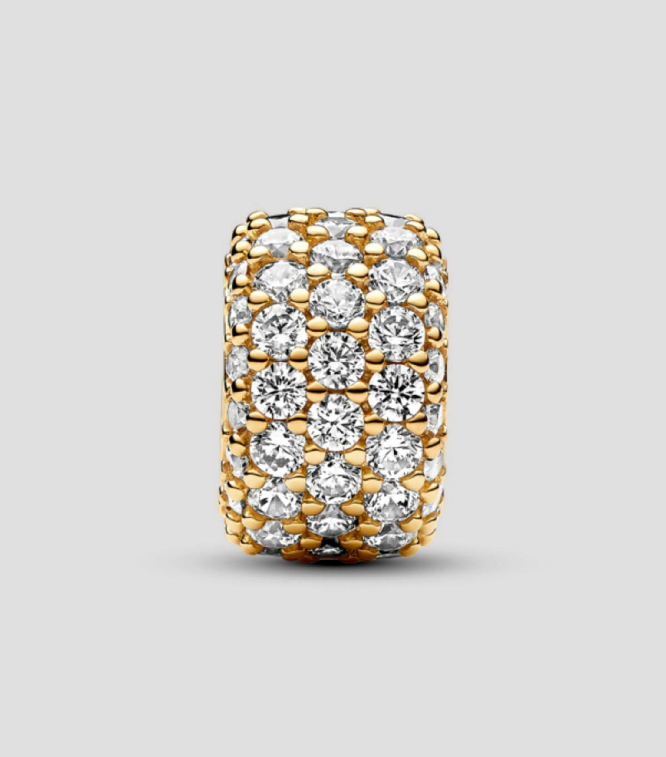 Charm aro triple fila pavé brillante Pandora Moments Mujer