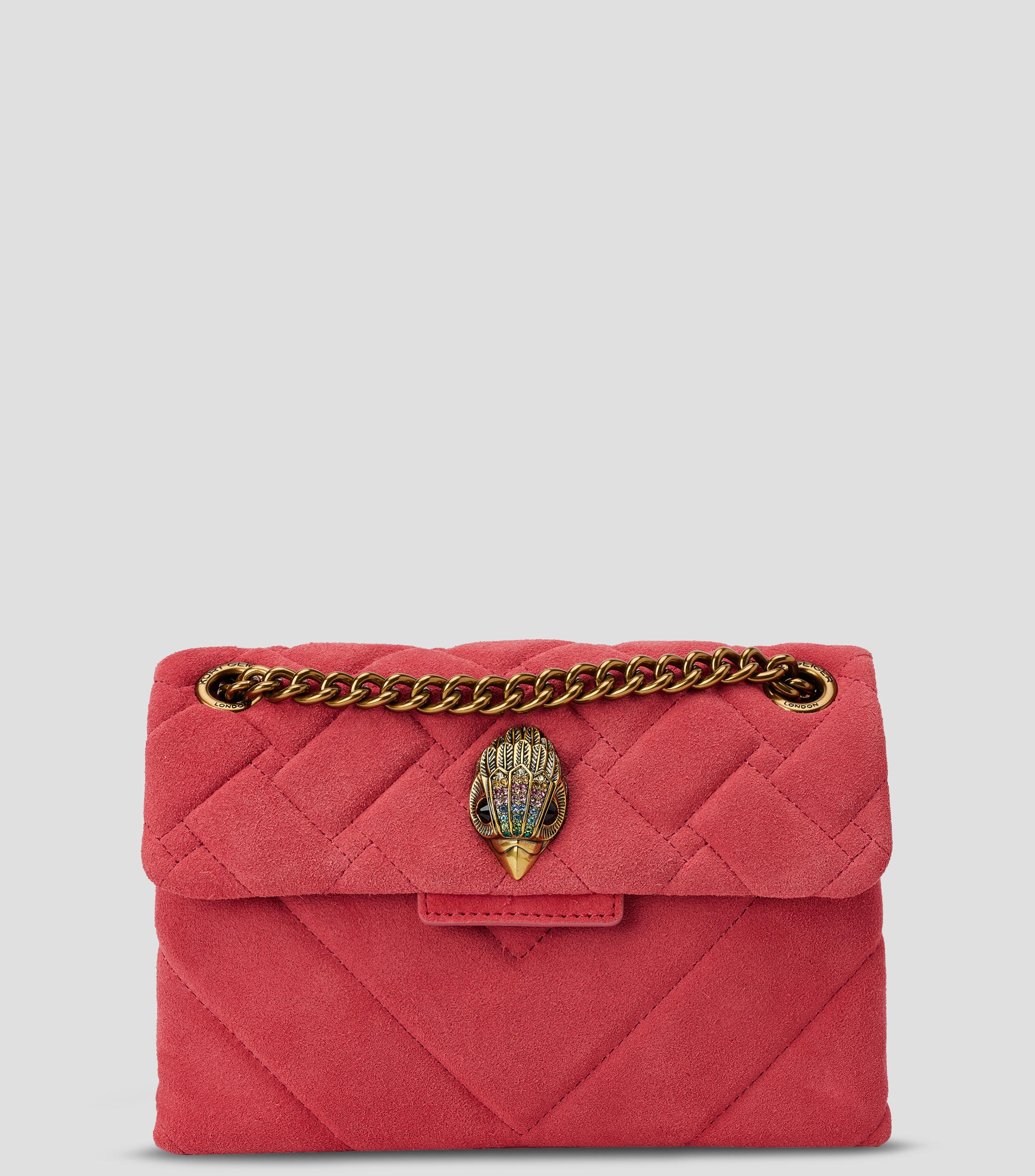 Bolsa Crossbody mini en piel vacuna Kensin lisa Mujer