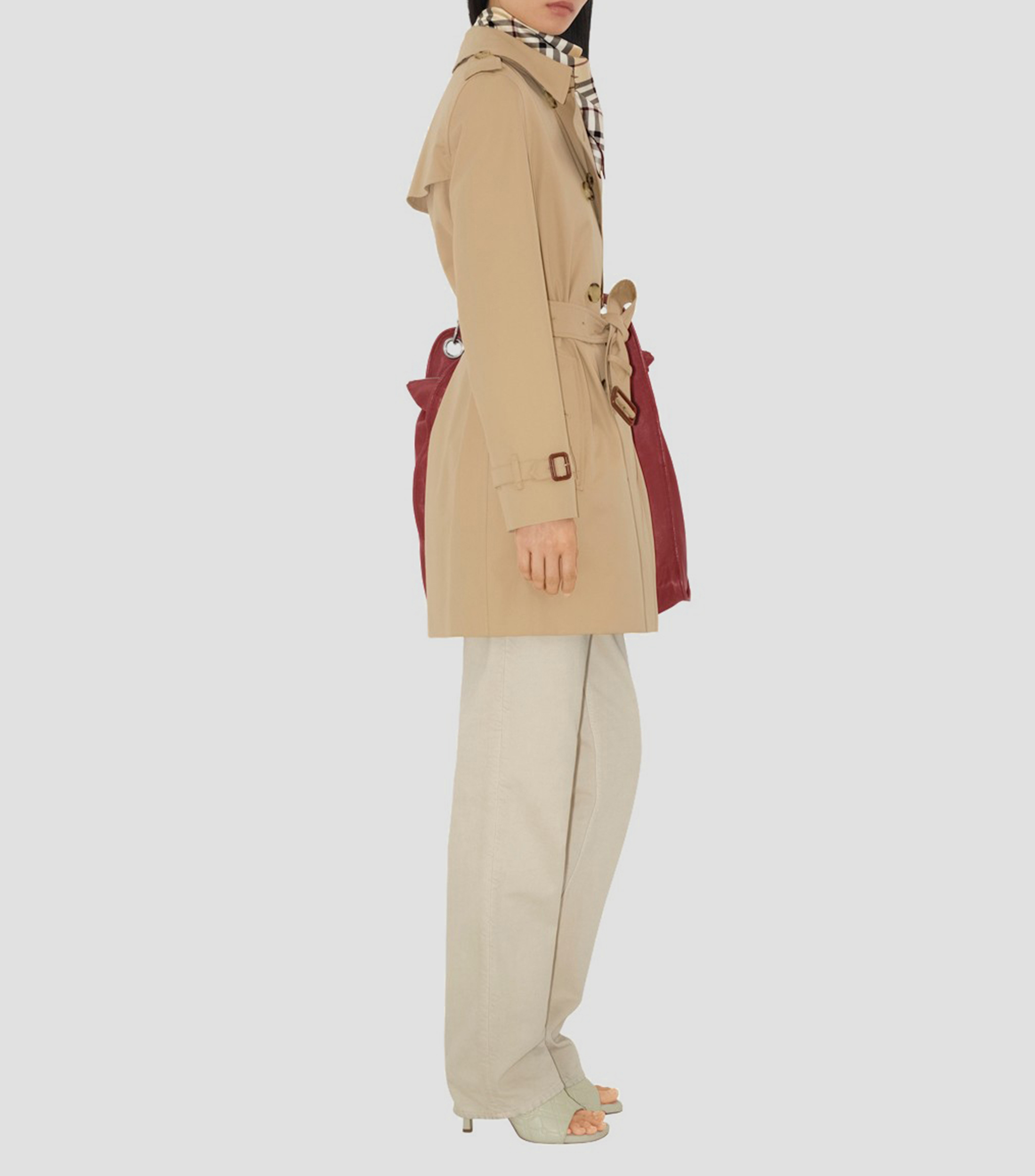 Abrigo tres cuartos con botonadura cruzada Heritage Kensington Mujer