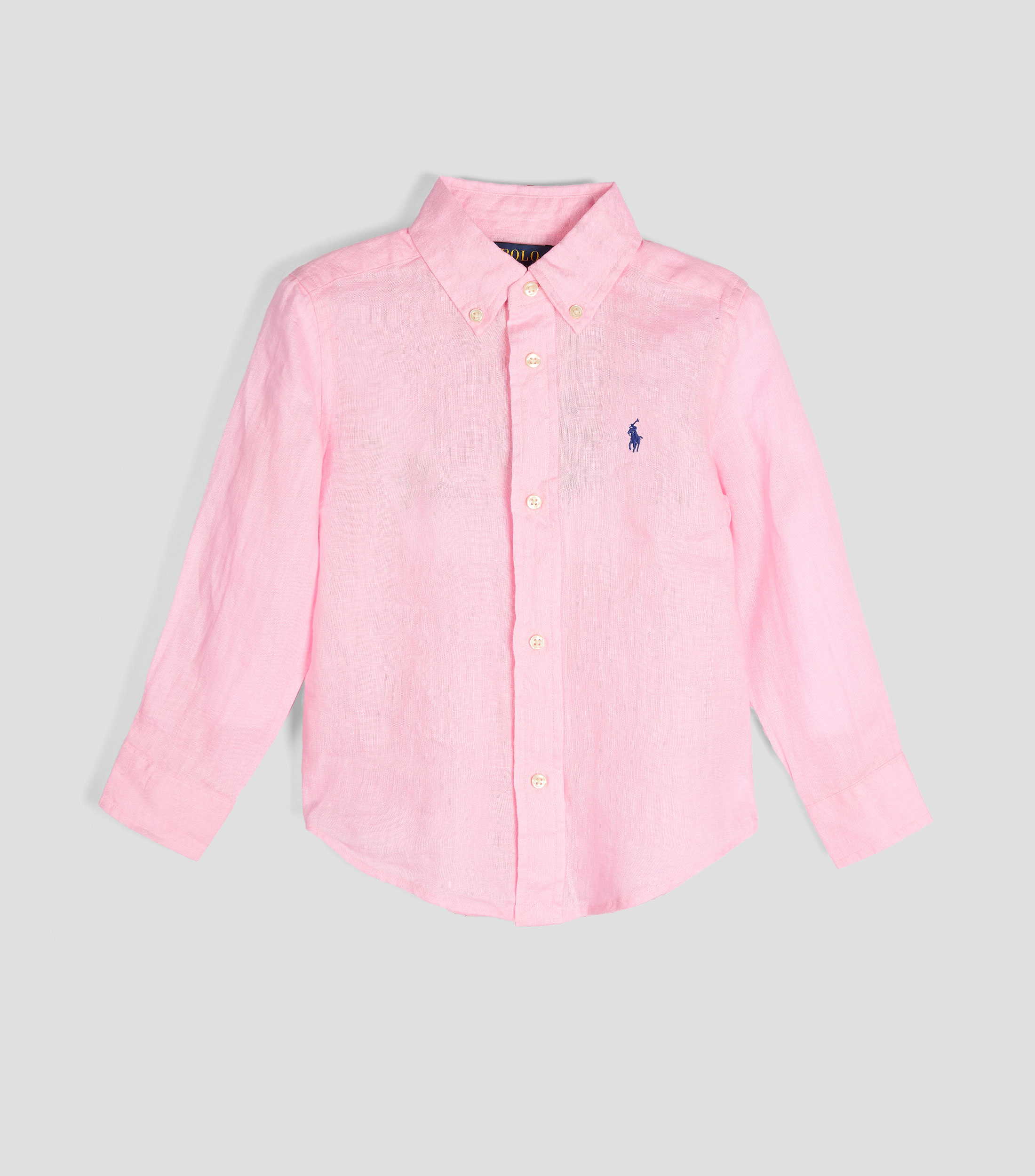 Camisa lisa manga larga Bebé