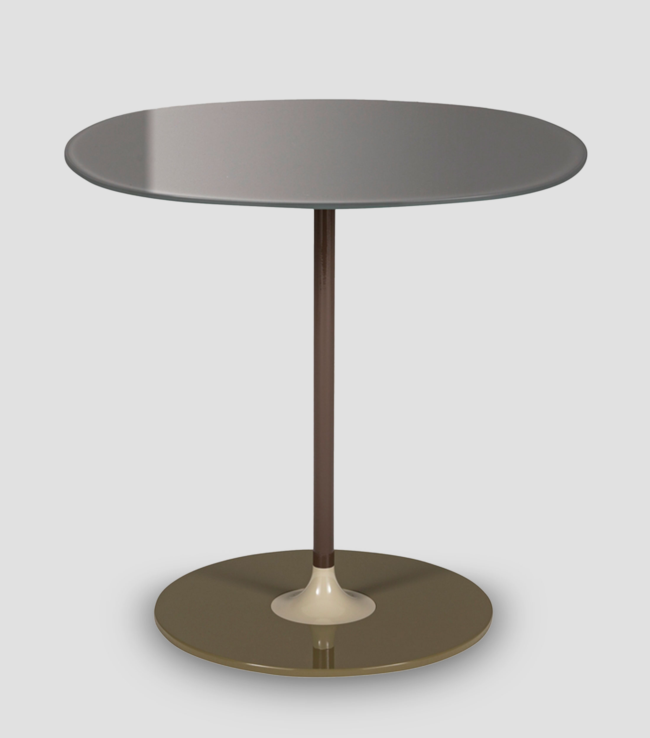 Mesa Lateral Thierry en metal gris