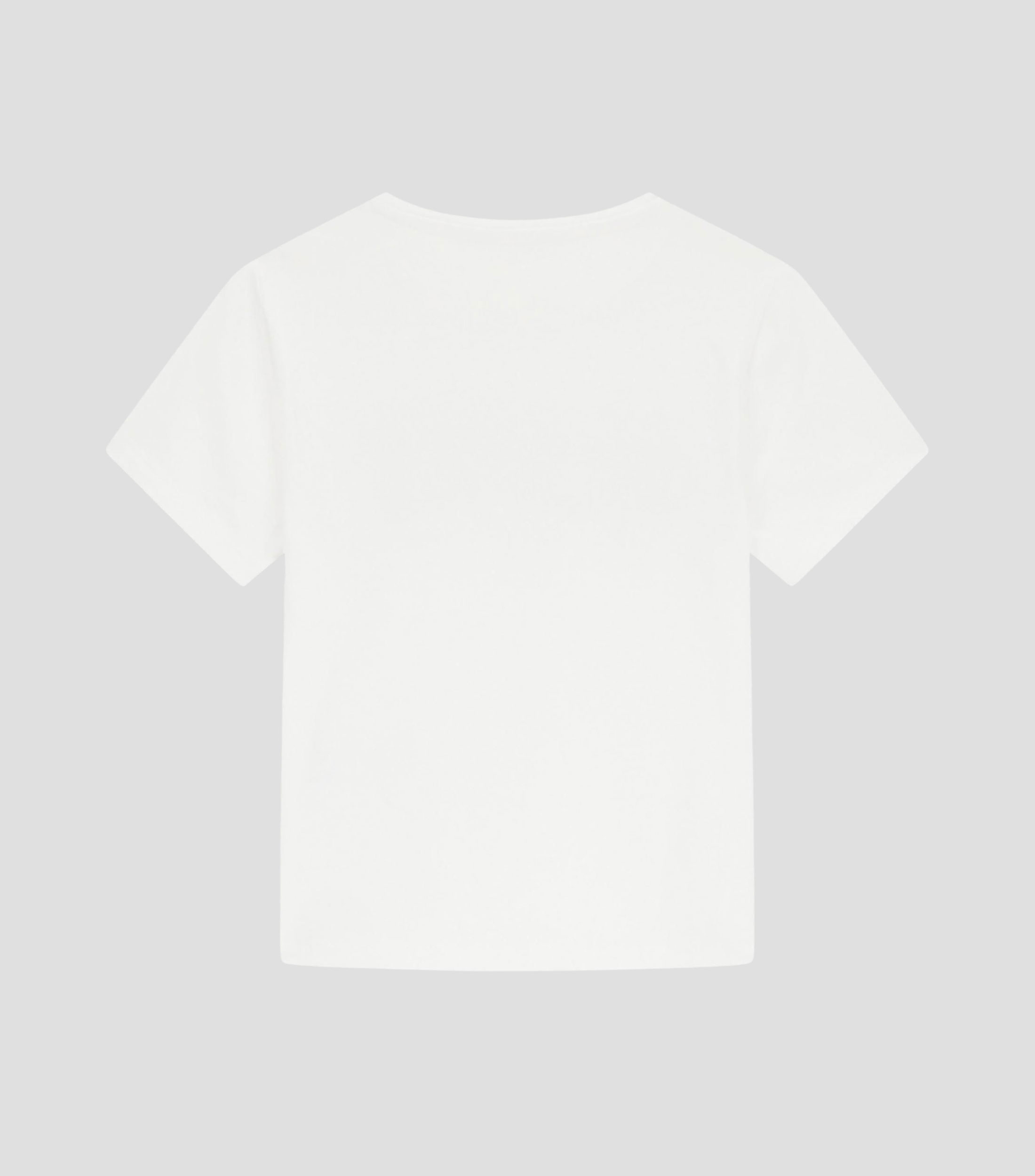 Playera de cuello redondo con manga corta estampada Niña