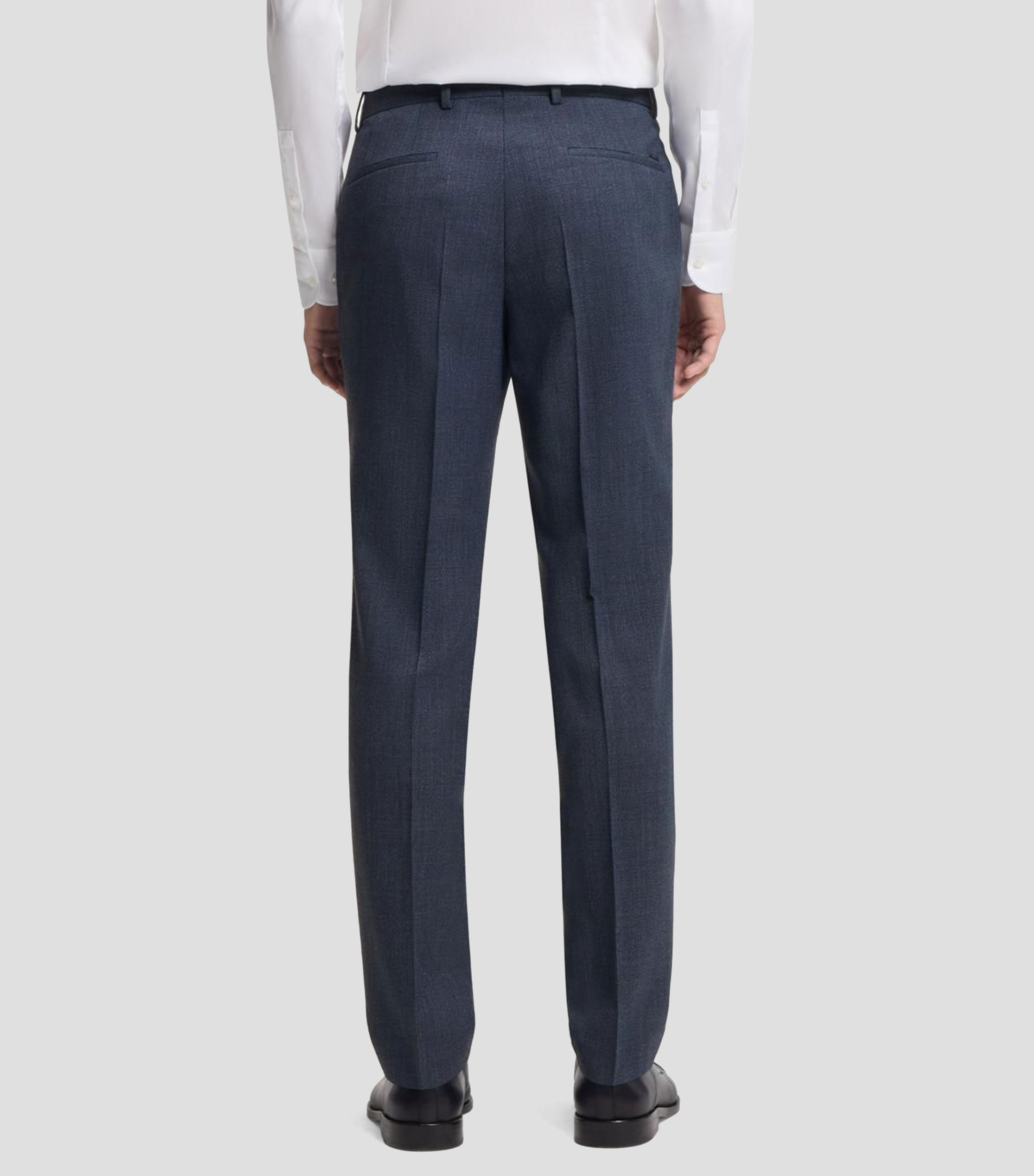 Pantalones Boss slim de lana elástica con microestampado Hombre