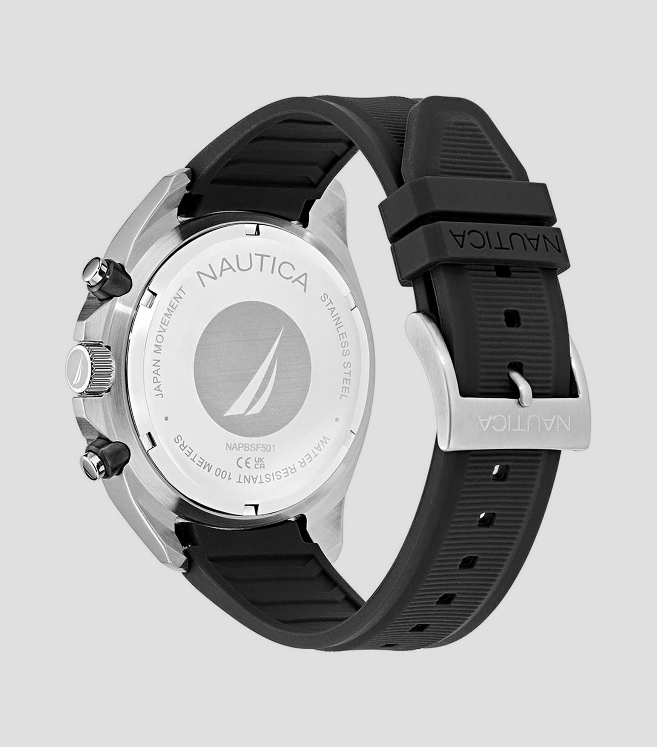 Reloj para hombre Blue Sail casual, Negro, Acero