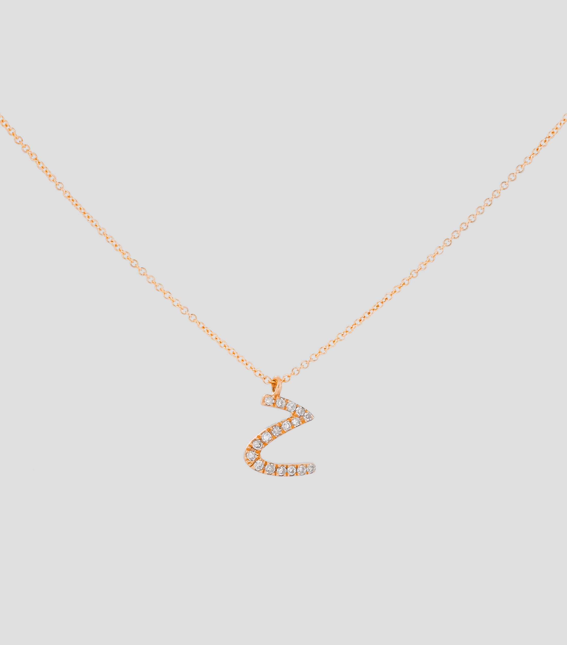 Dije en Oro rosa 14 Kilates con diamantes Mujer