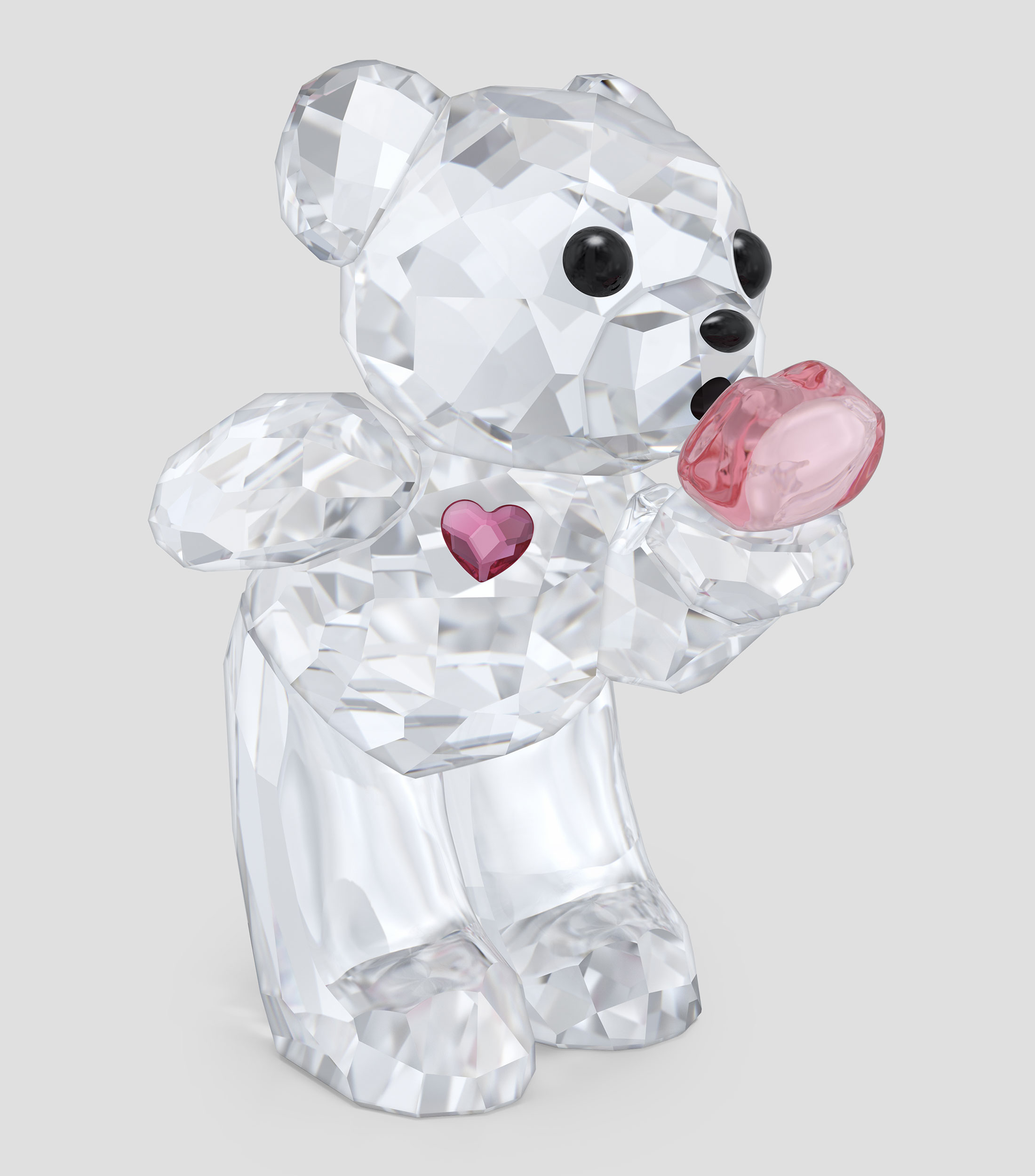 Figura decorativa Kris Bear A Kiss Full Of Love en cristal