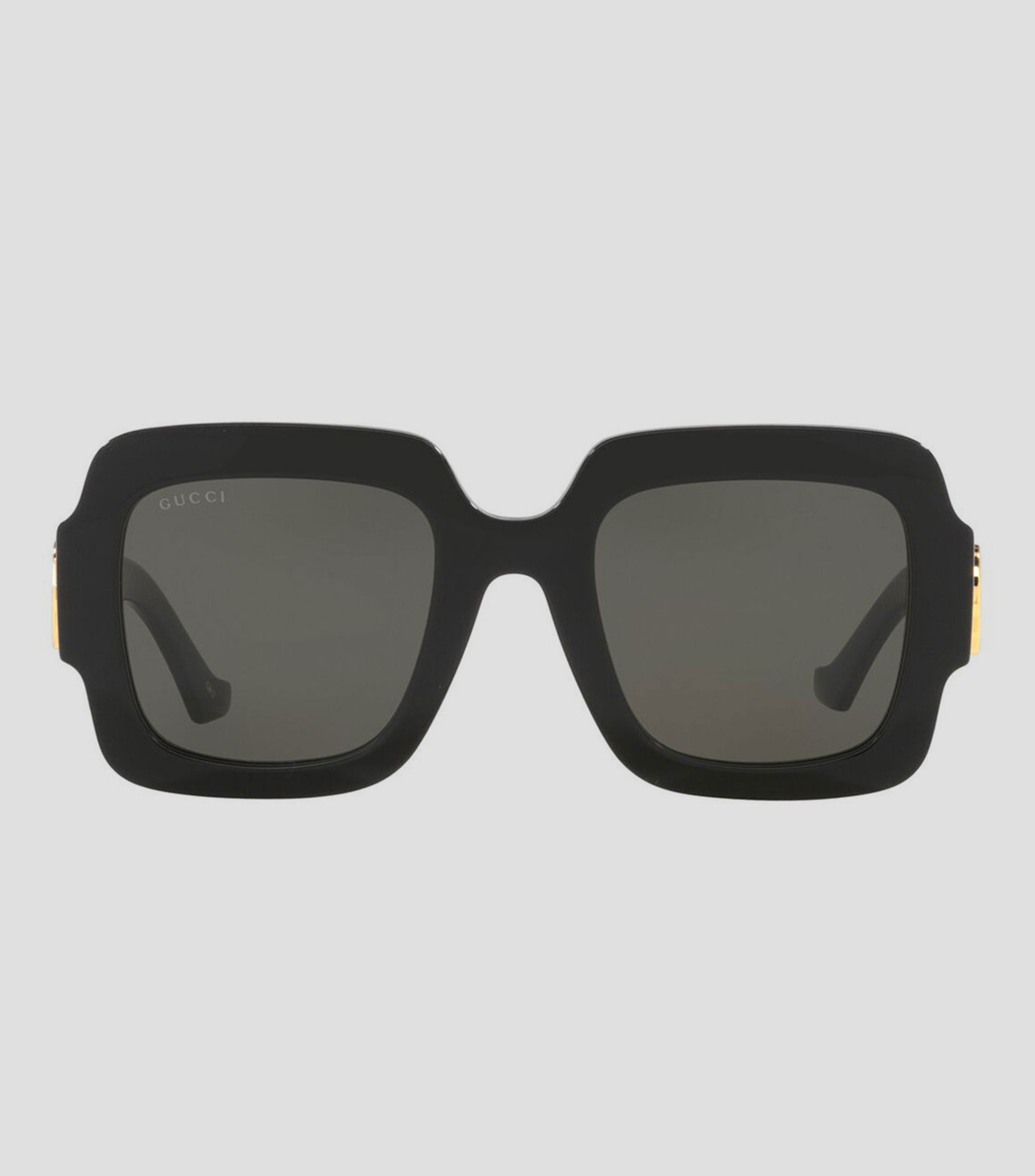 Lentes de sol cuadrados negros Mujer