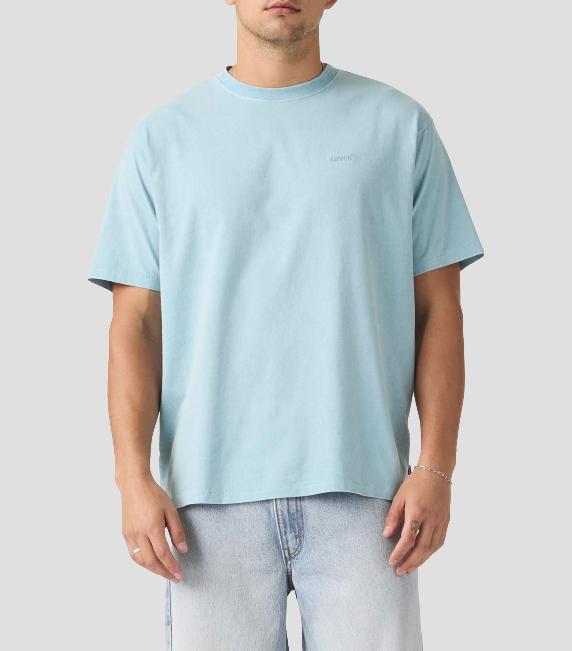 Playera cuello redondo manga corta lisa Hombre