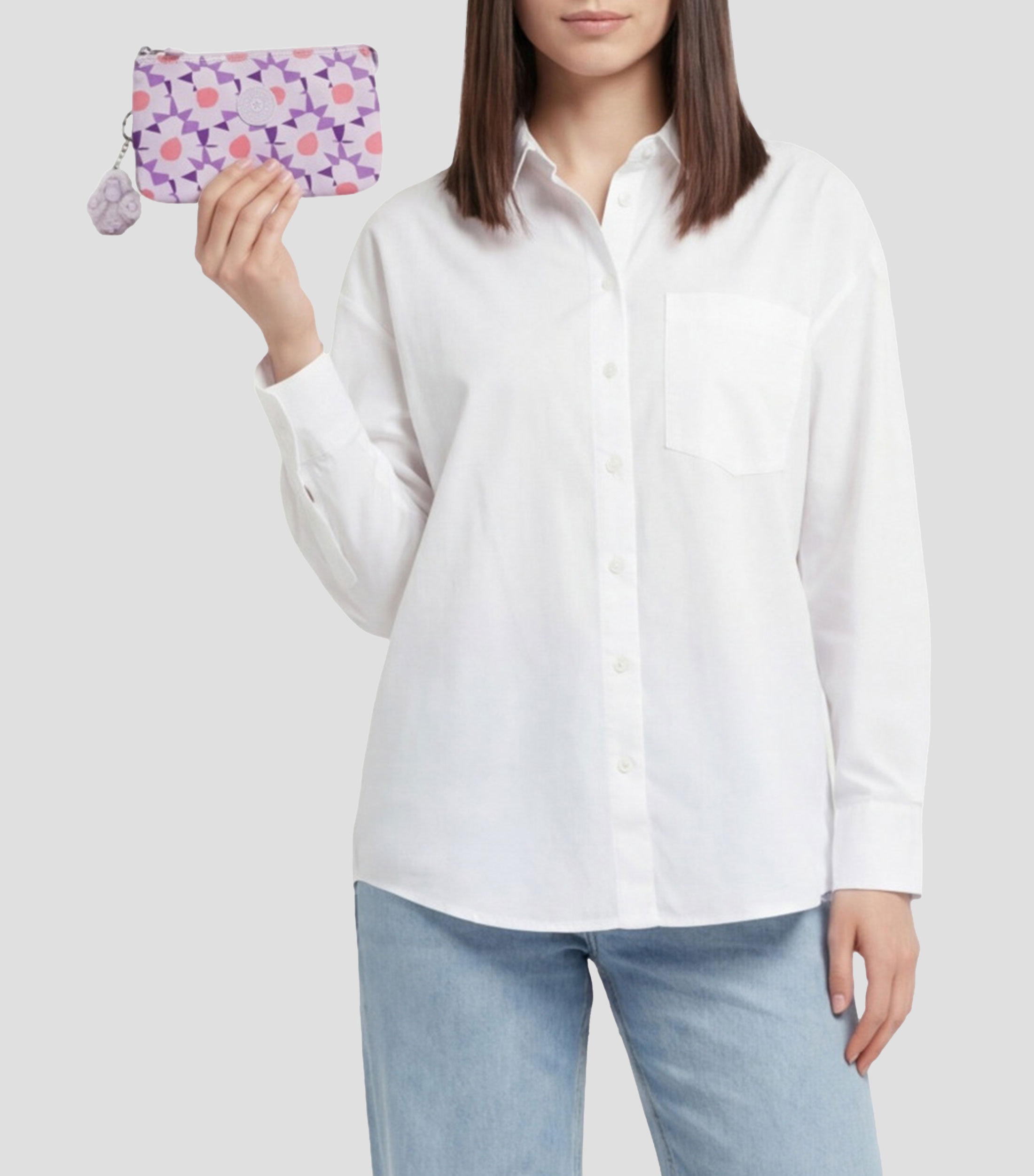 Cosmetiquera multicolor estampada Mujer