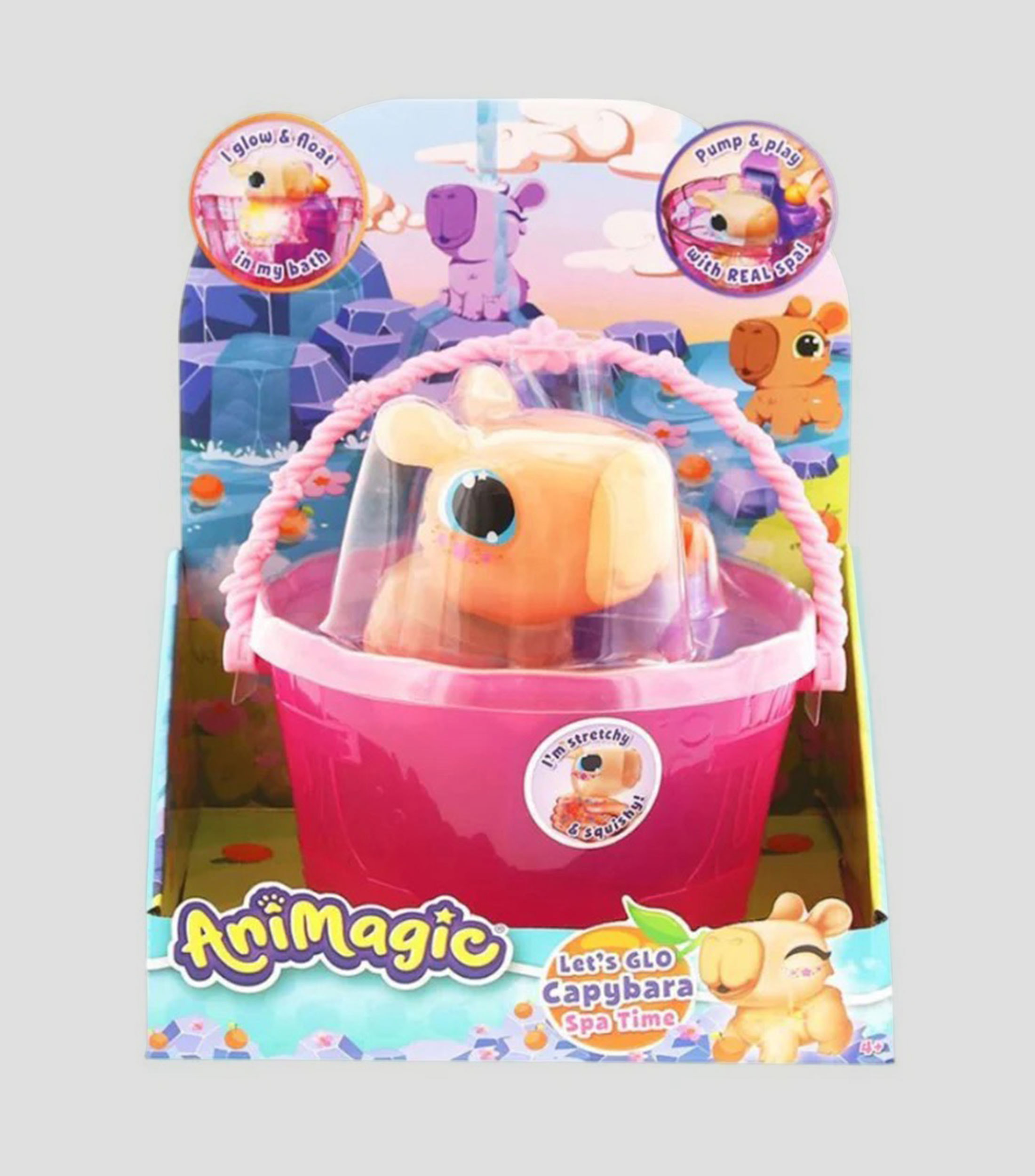 Playset, Animagic - Let's Glo Capybara: Spa Time