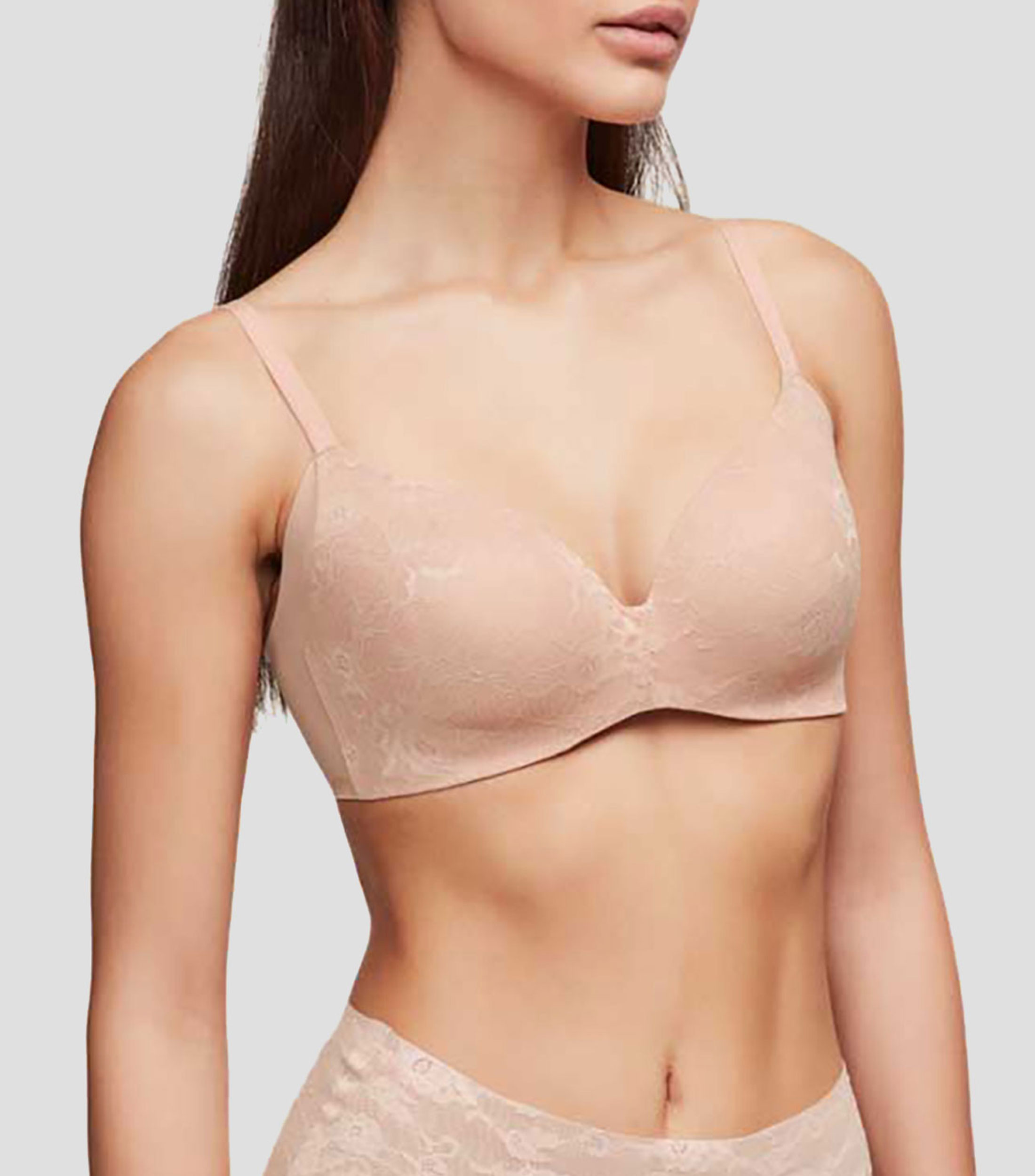 Brasier de encaje con varilla de silicona