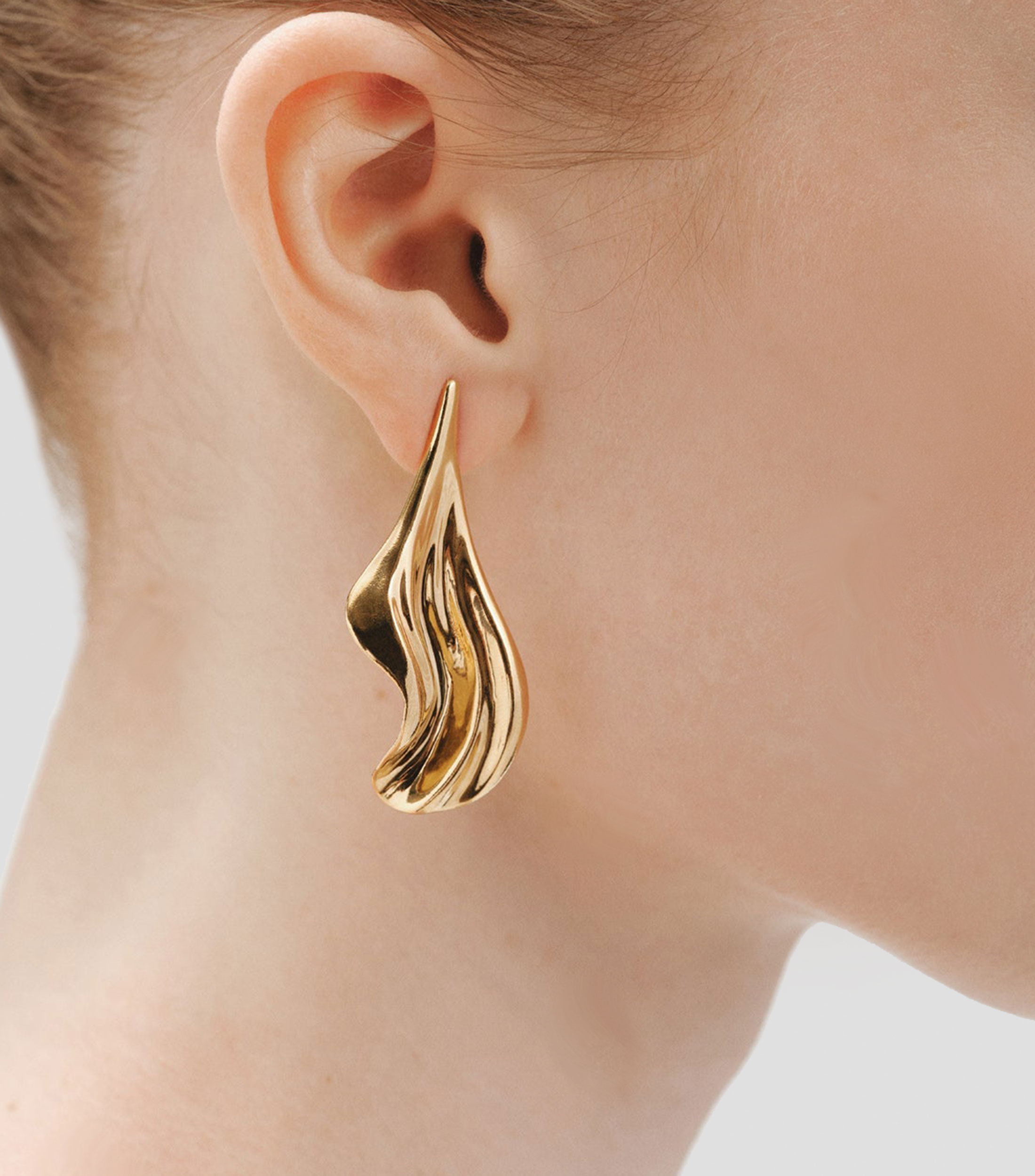 Pendientes en Plata .925 con textura Mujer