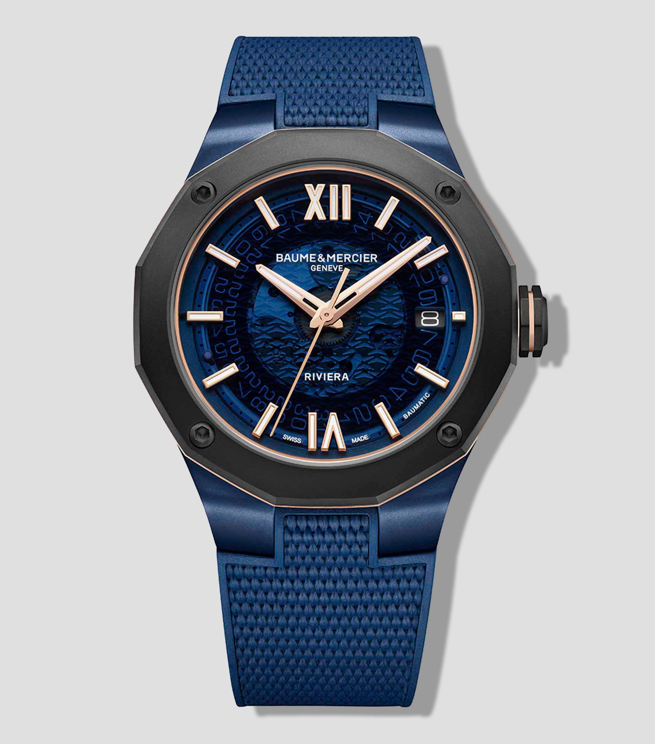 Reloj para Hombre Rivera Deportivo Azul, Negro