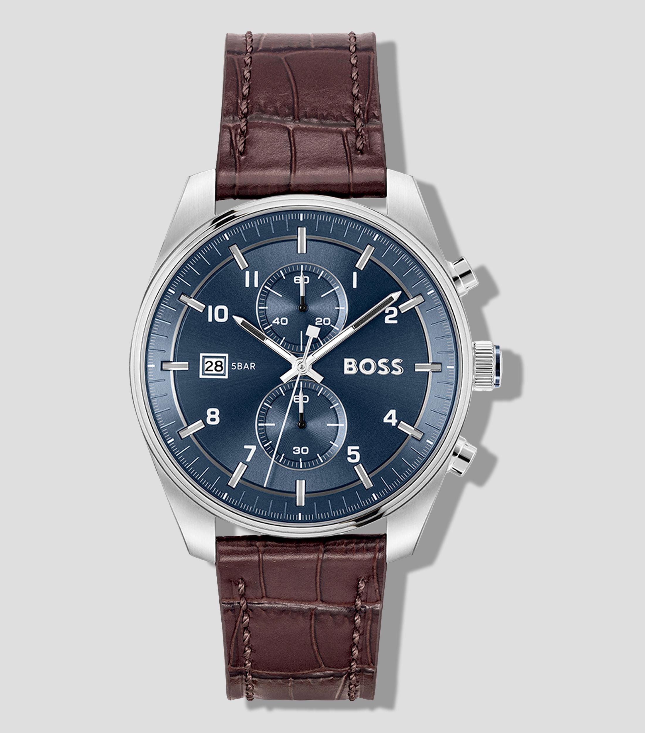 Reloj para Hombre Skytraveller casual plateado, azul