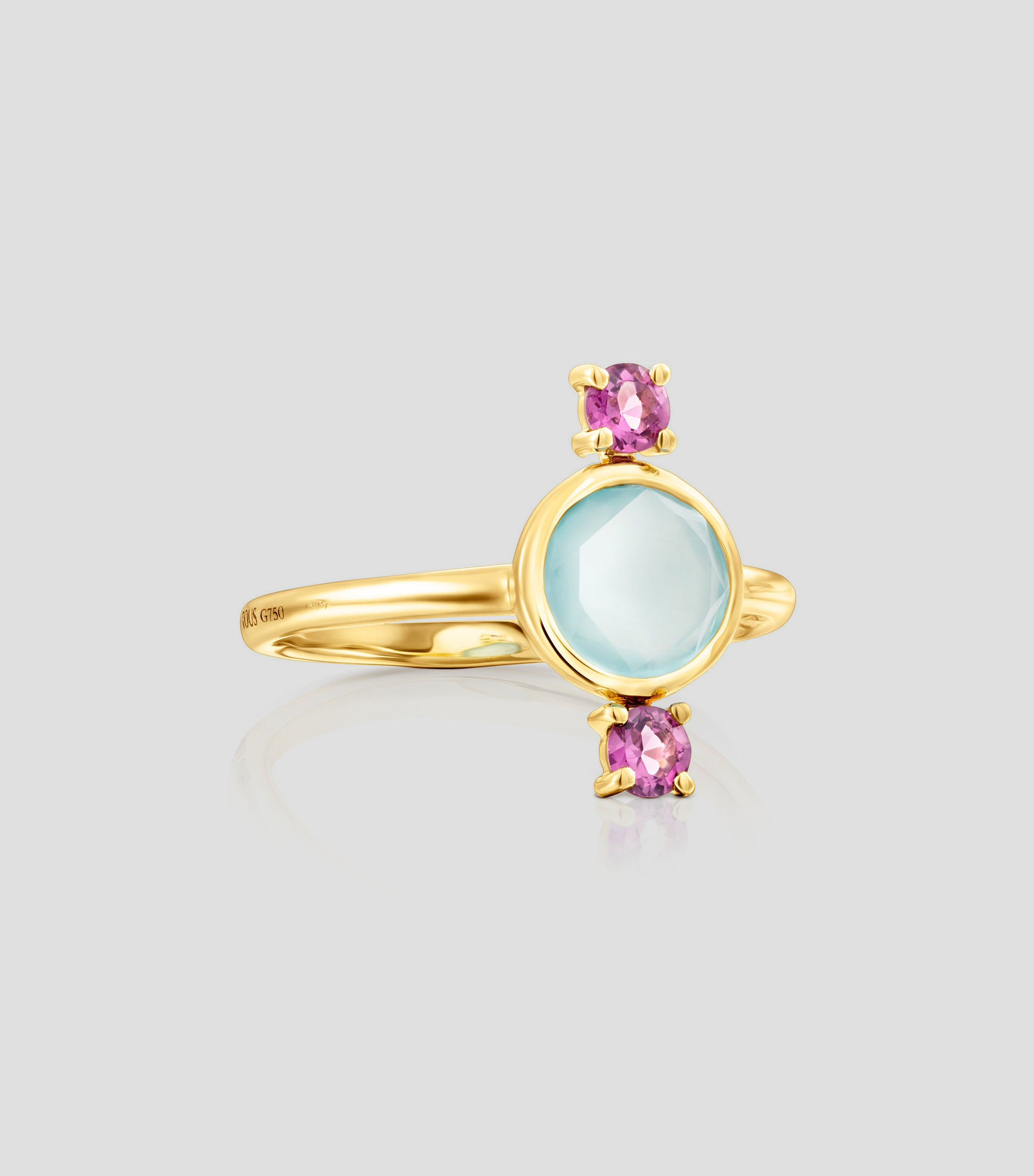 Anillo en oro de 18 Kilates con gemas Virtual Garden Mujer