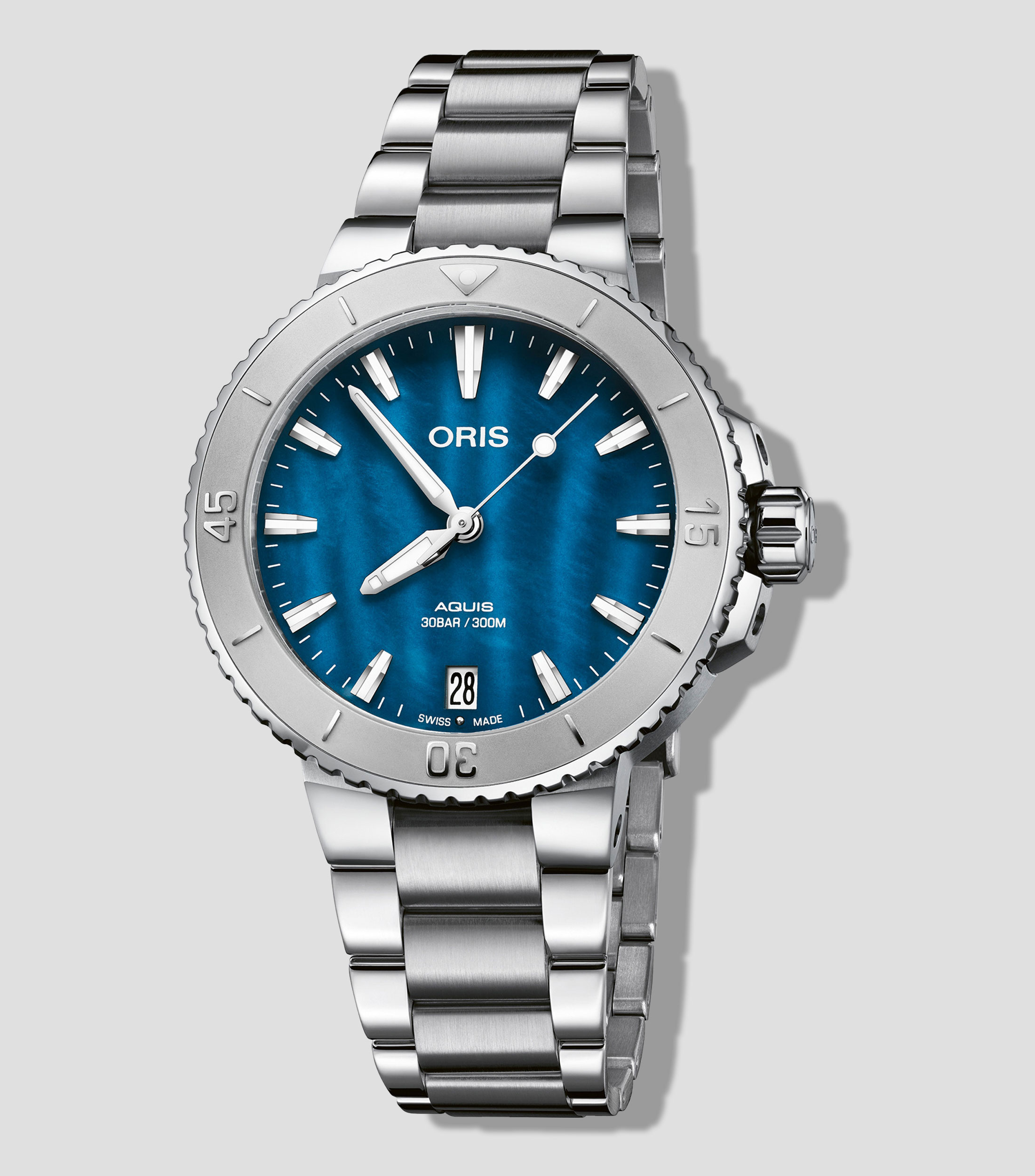Reloj para Mujer Aquis Date, Casual plateado