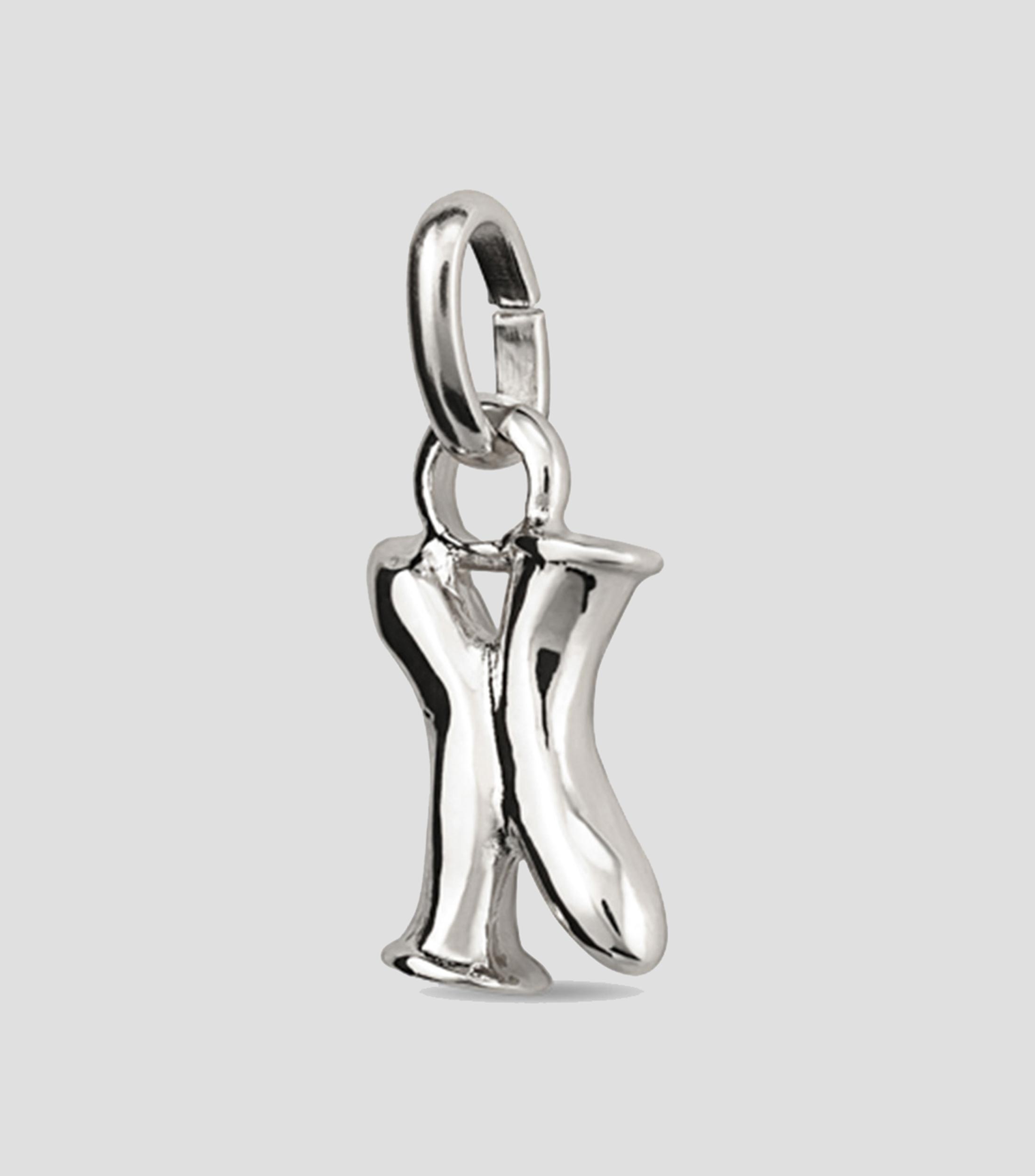 Charm letra X con argolla Mujer