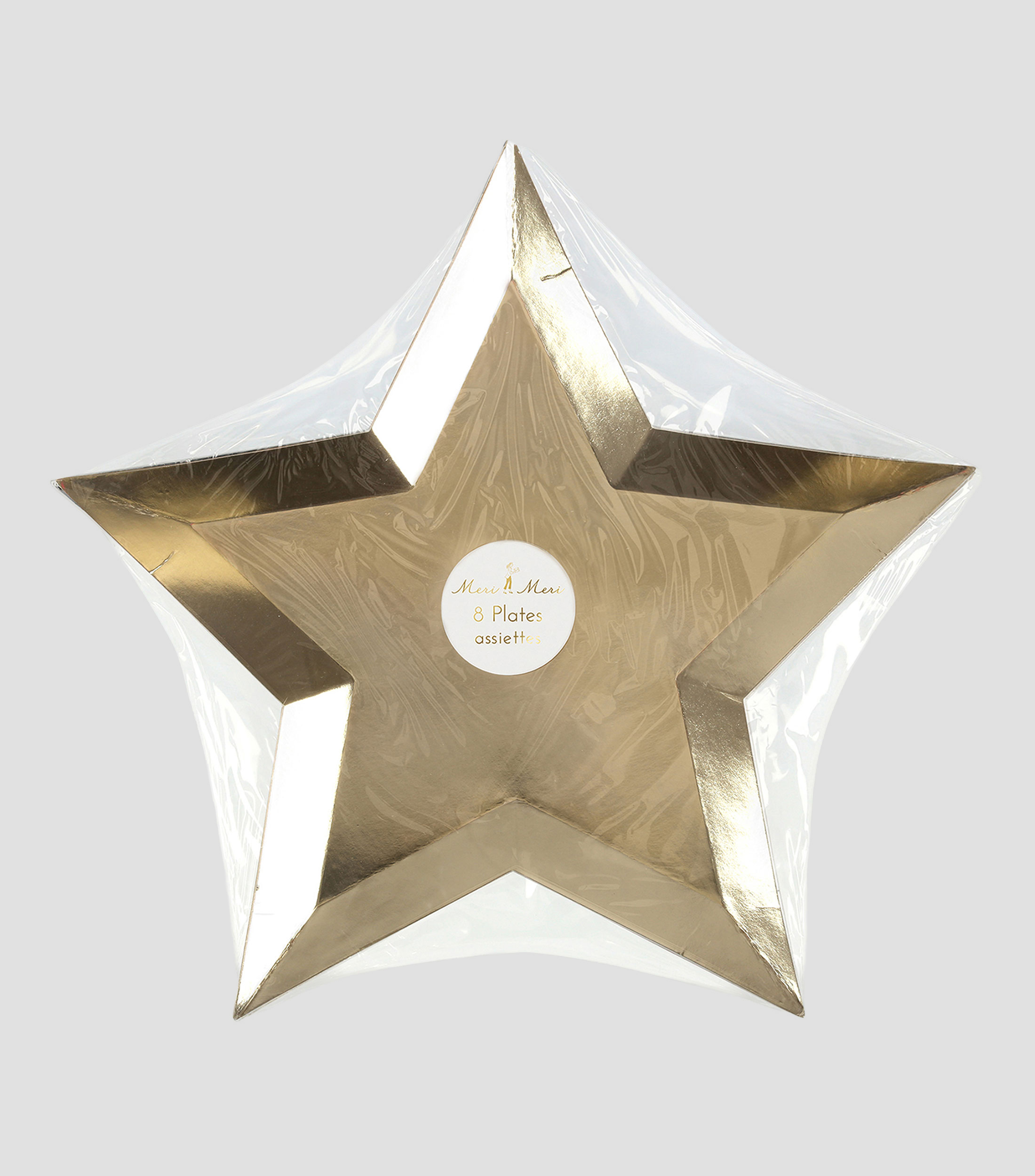 Platos estrella Gold Foil