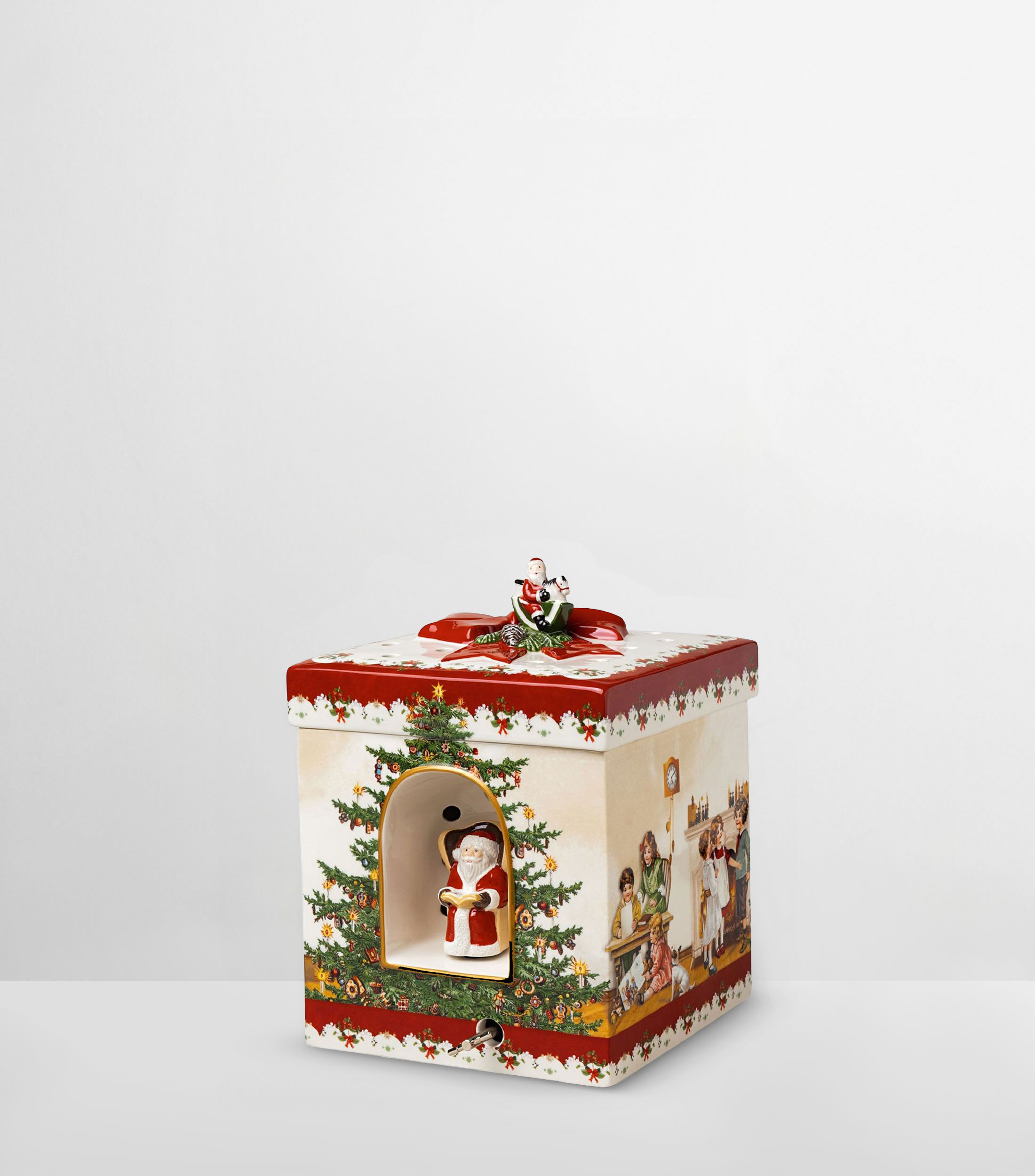 Figura Decorativa Regalo Oso en porcelana