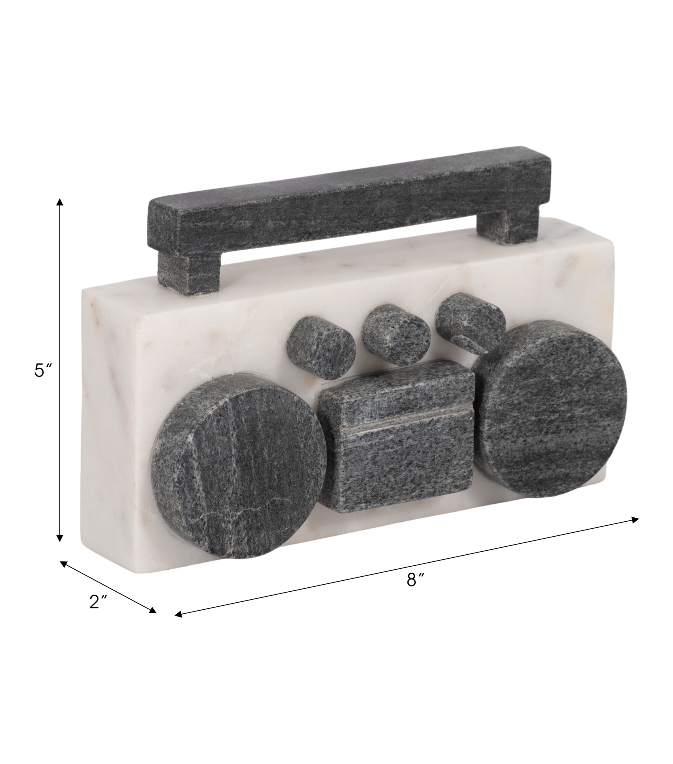 Figura decorativa Grabadora en mármol