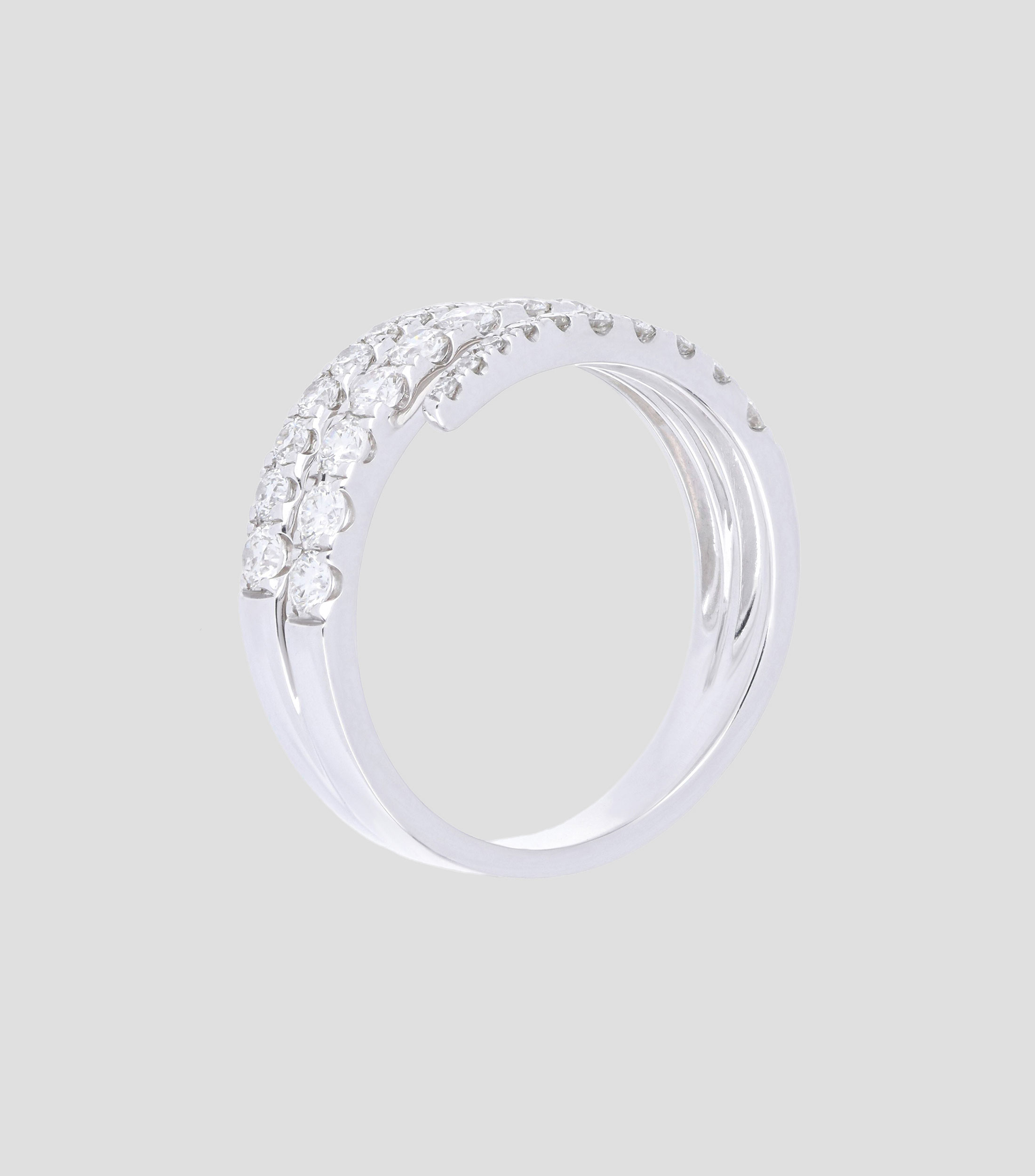 Anillo en oro blanco 14 Kts Mujer