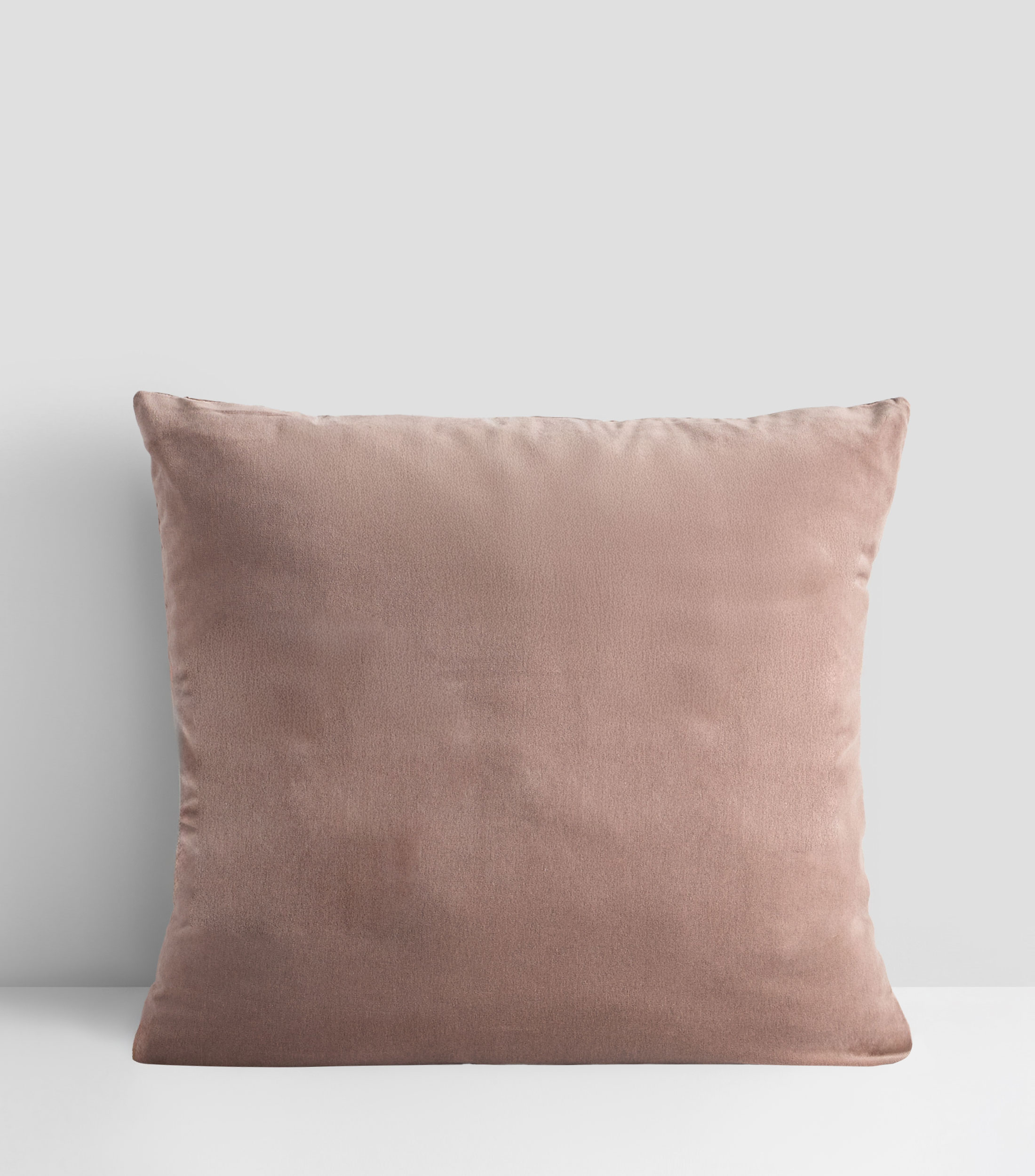 Funda para cojín euro en algodón Lux malva