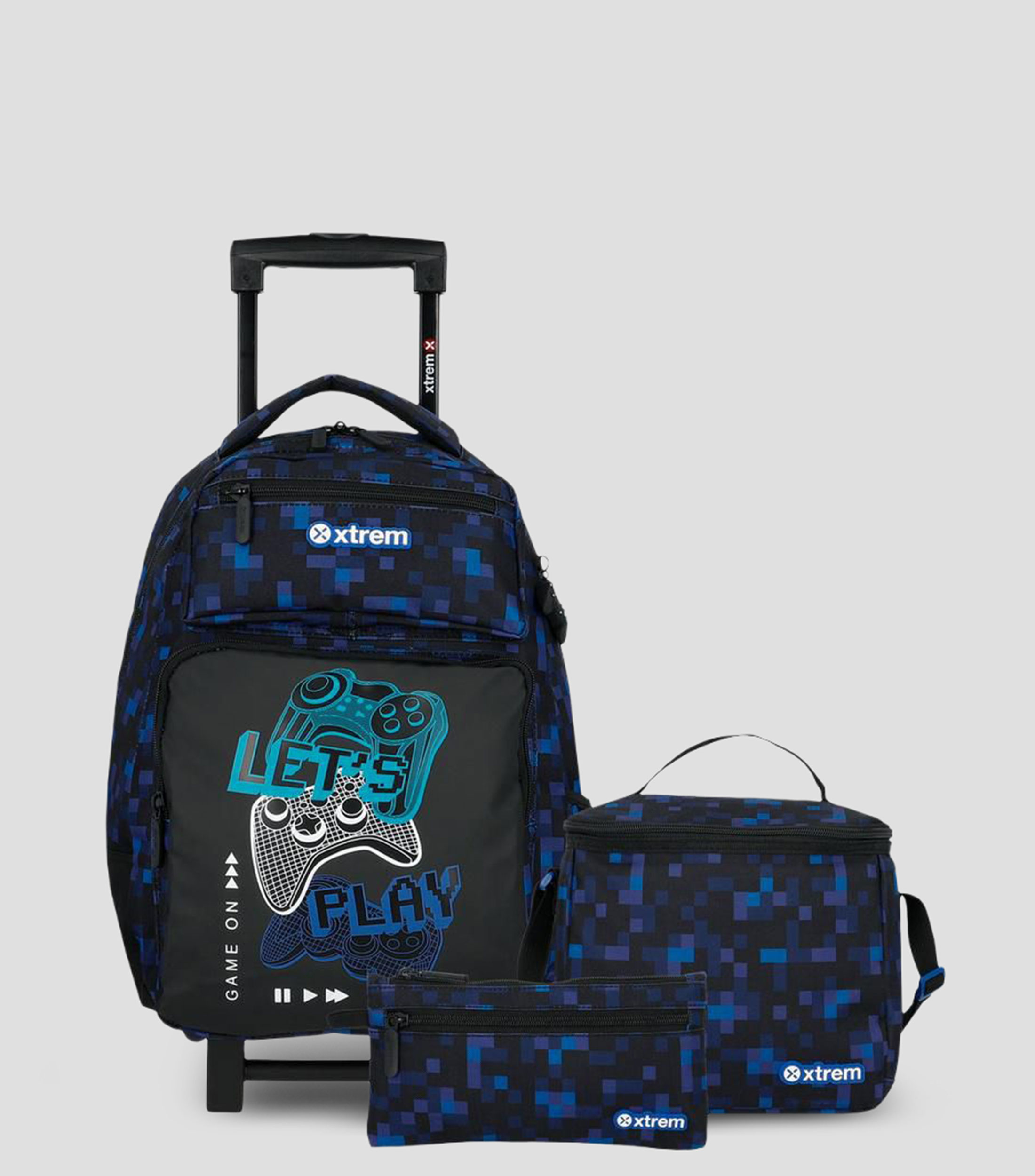 Set de Mochila con ruedas, estuche y lonchera Runpack Niño