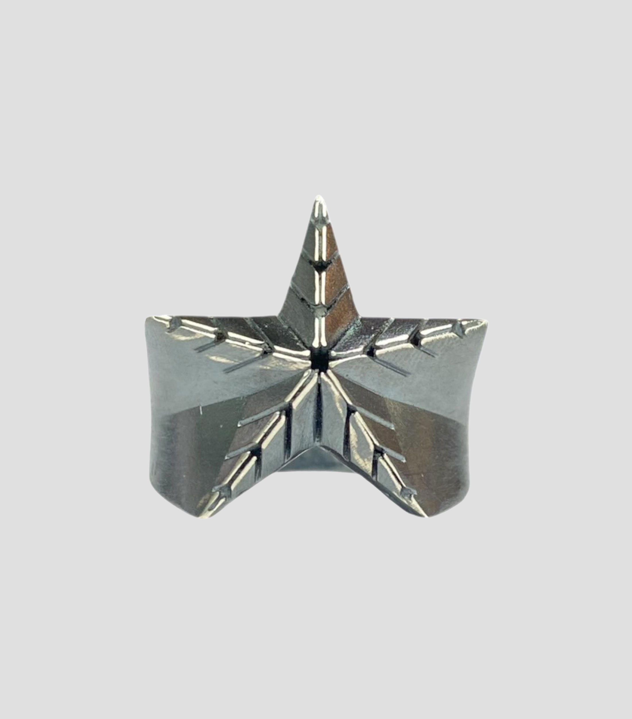 Anillo en plata .925 estrella 3D Unisex