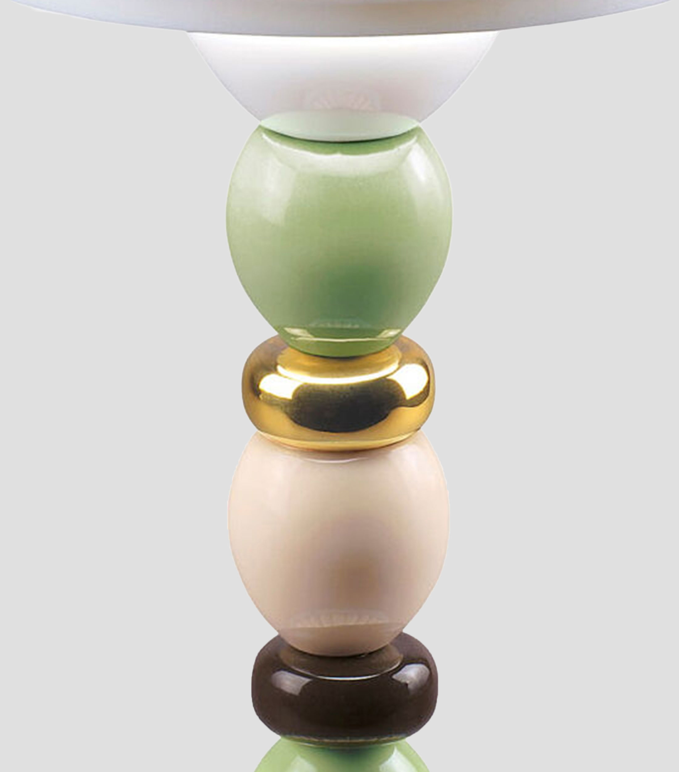 Escultura Lampara de Mesa Firefly Palm de Porcelana