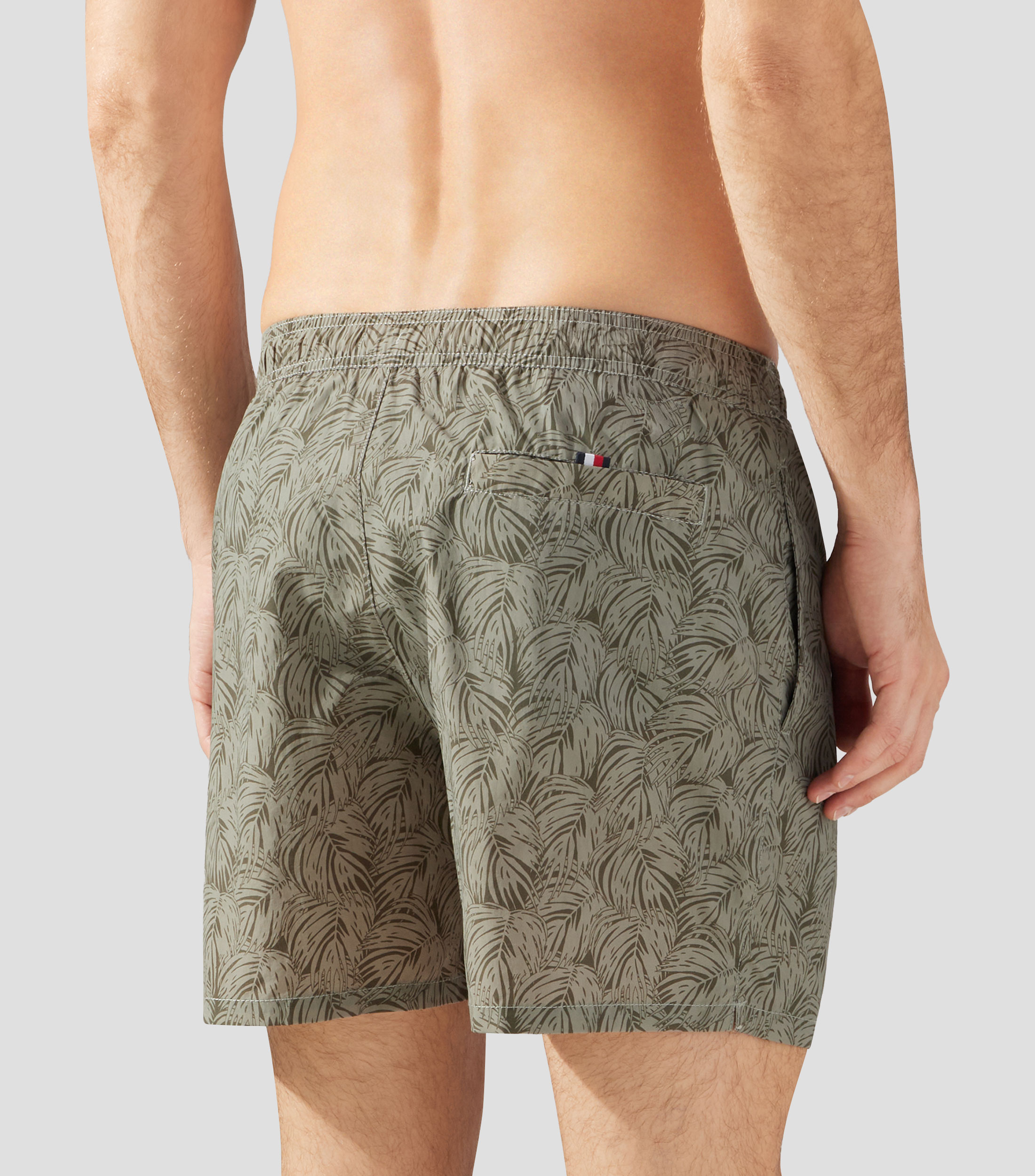 Traje de baño largo estampado Hombre