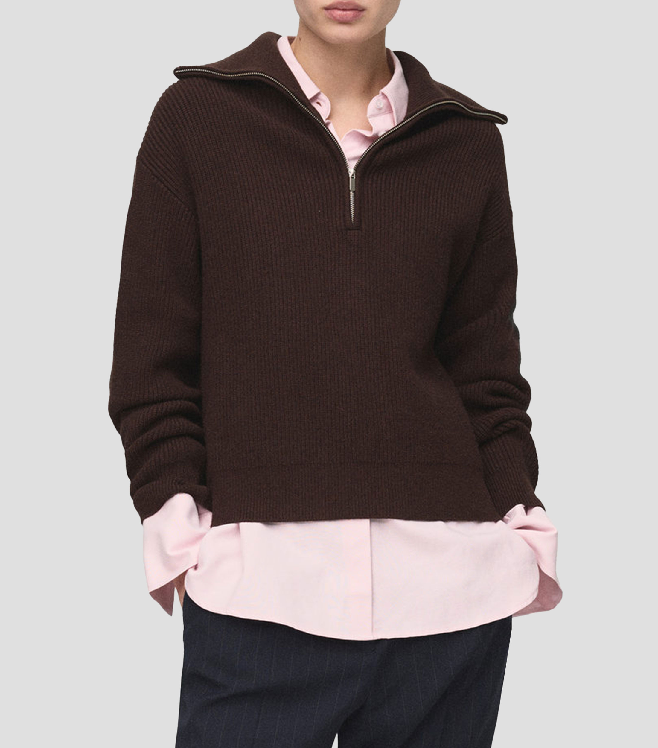 Suéter cuello alto Mujer
