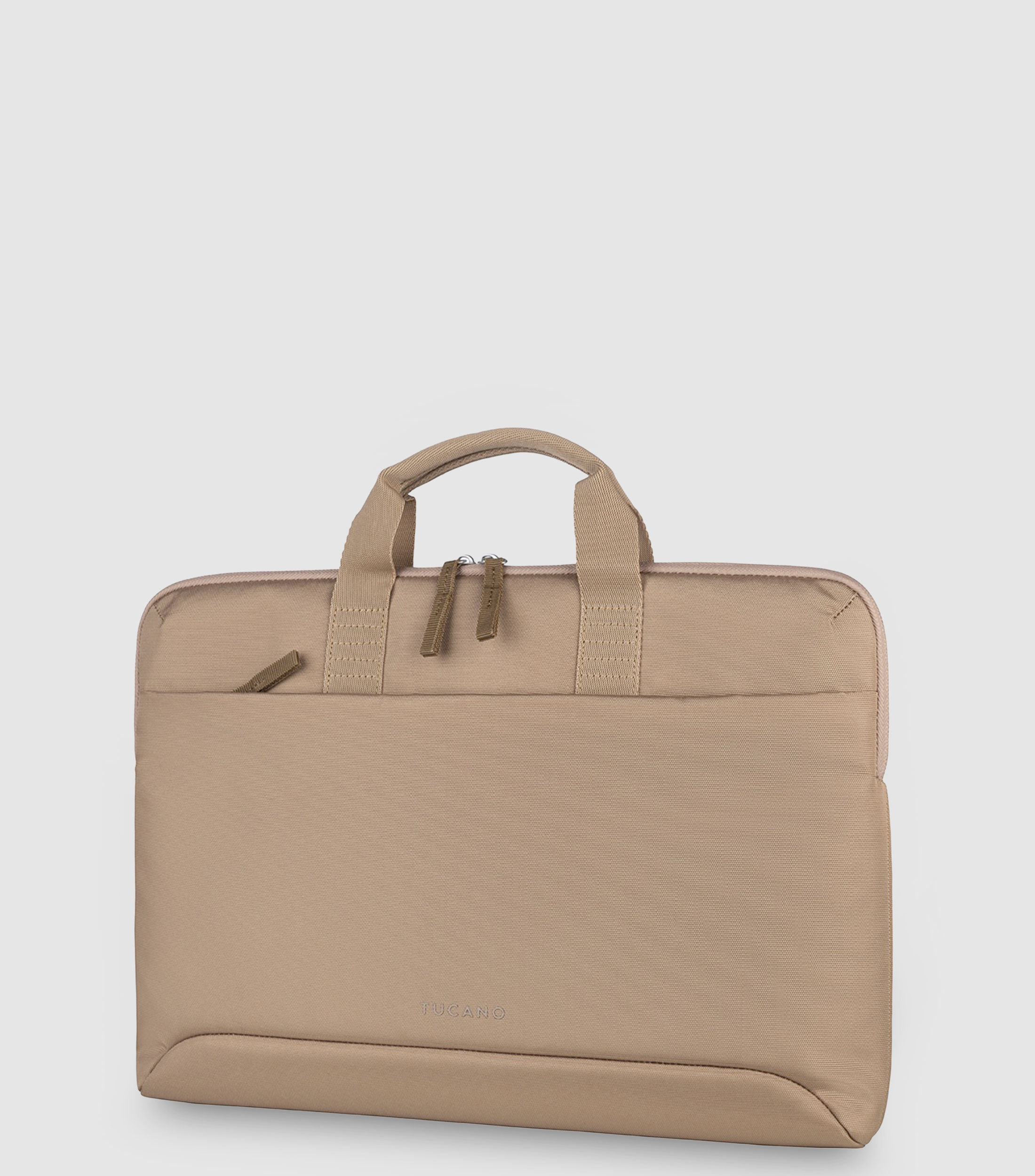 Bolso porta laptop beige liso Unisex