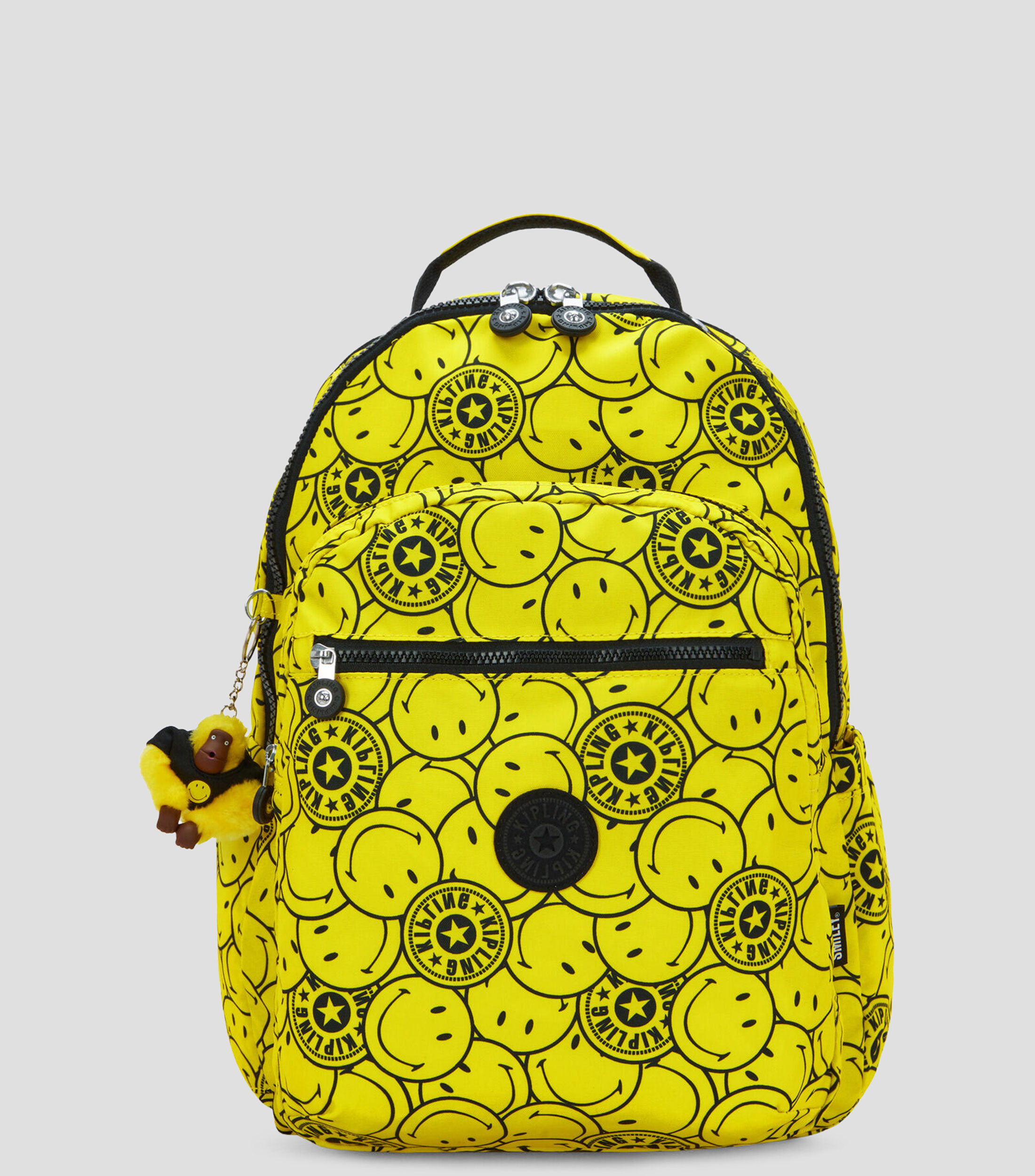 Mochila casual Seoul amarilla estampada Niña