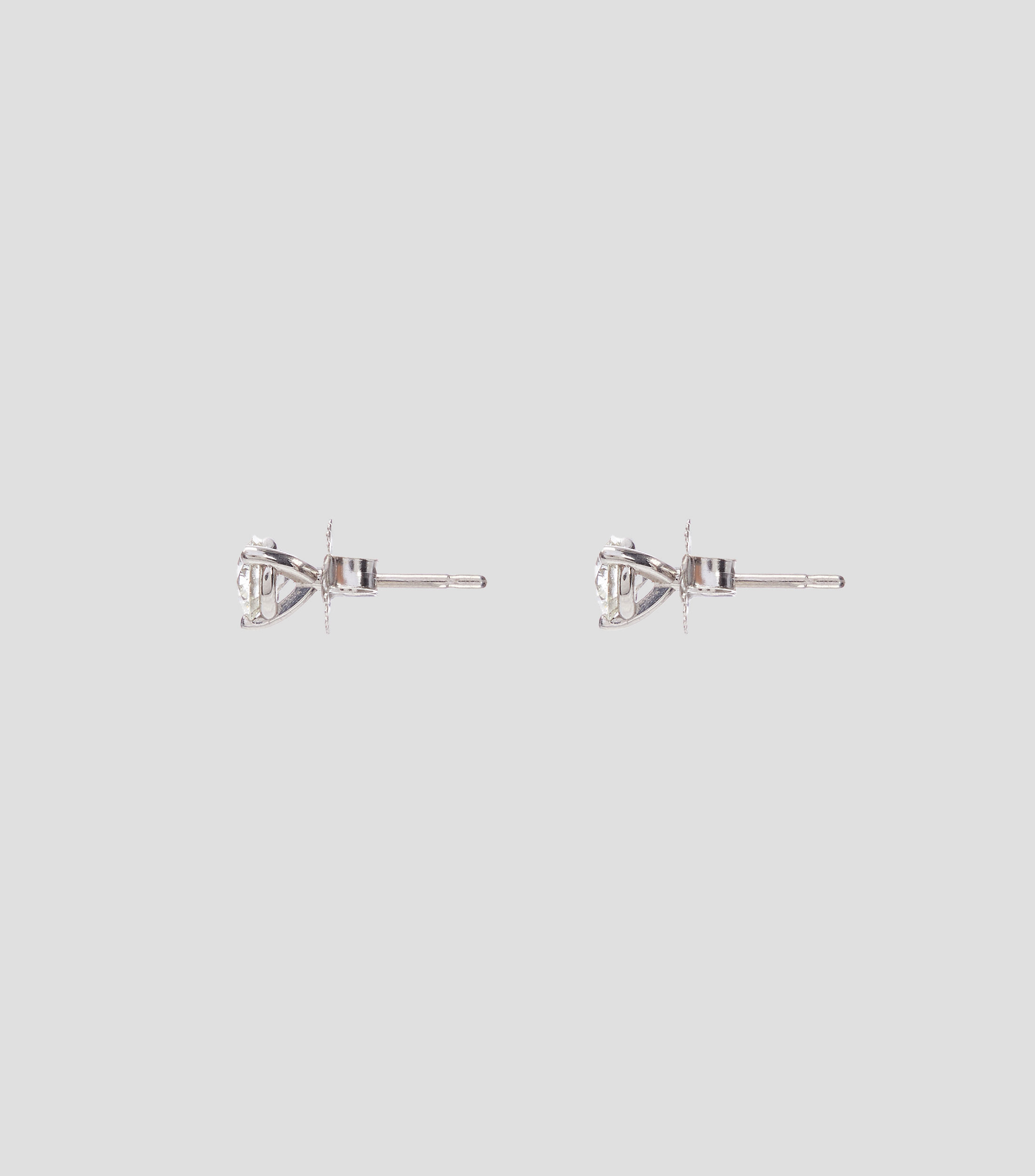 Aretes en oro blanco de 18 Kts Mujer
