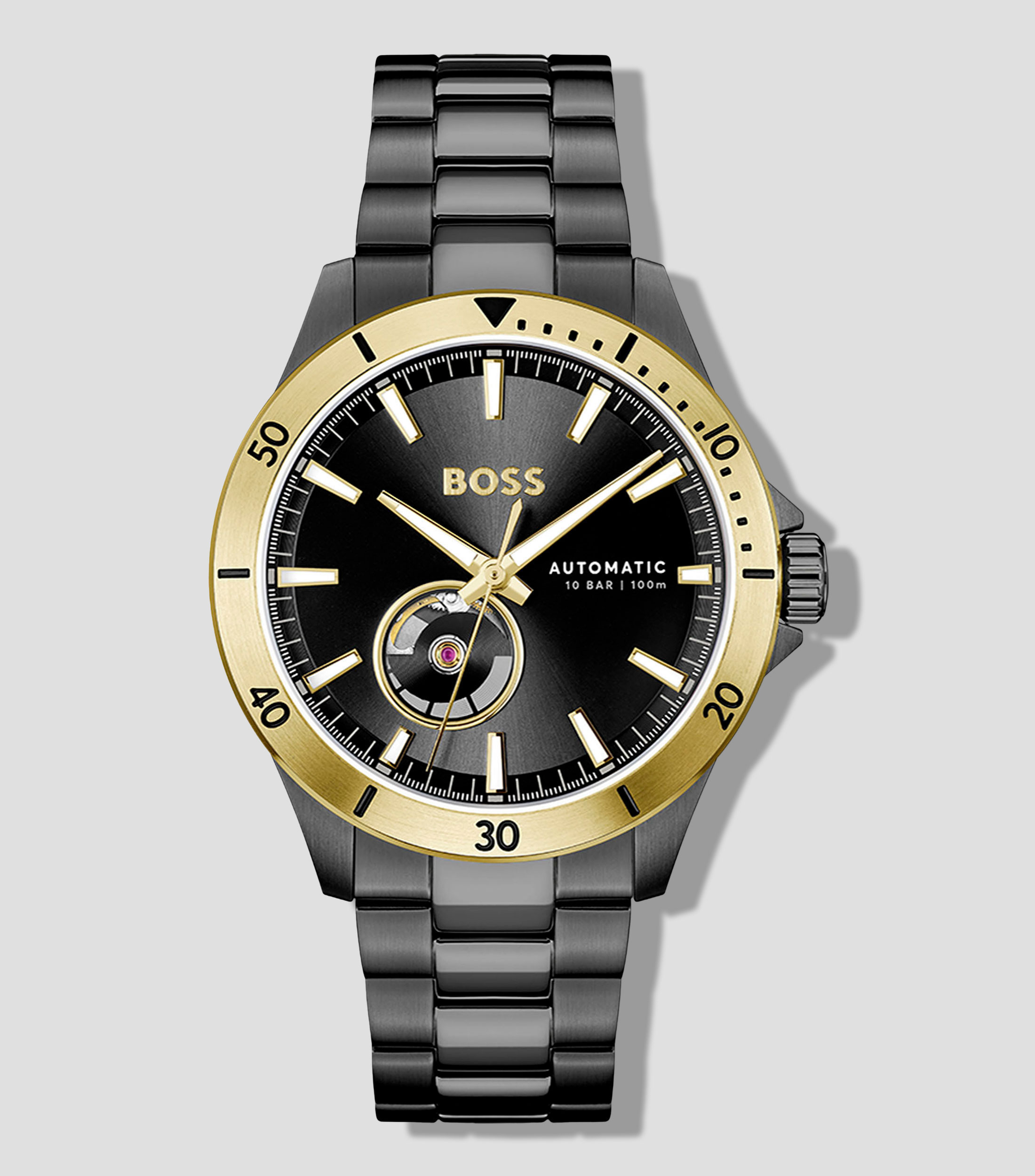 Reloj para Hombre Troper automatic Casual Negro, Dorado