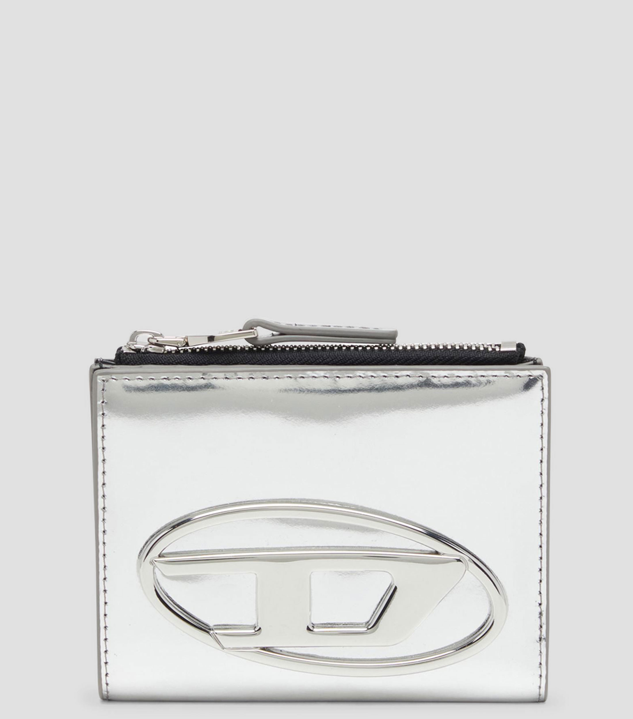 Cartera bifold en piel 1DR Zip II liso Mujer