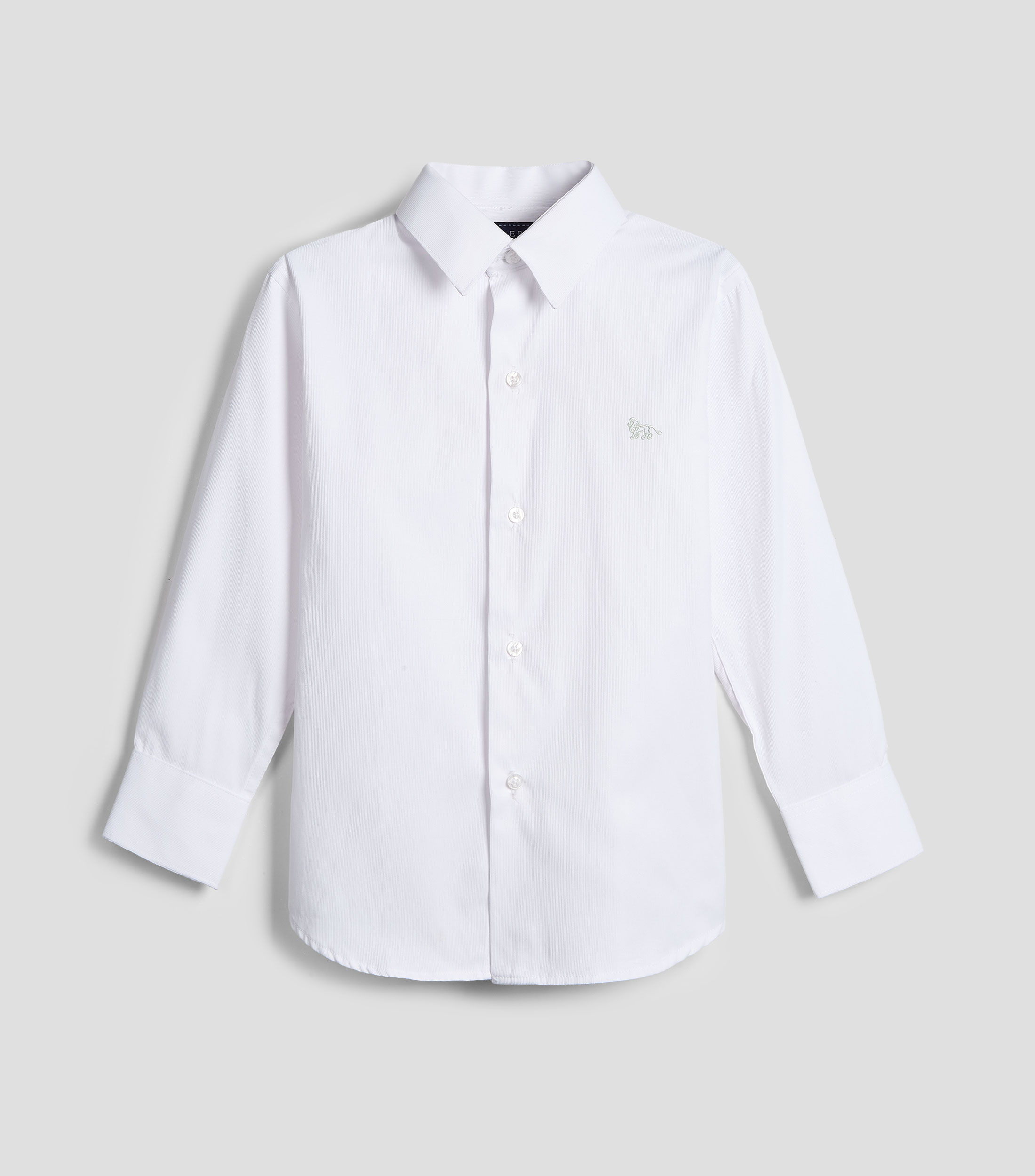 Camisa de vestir lisa manga larga Niño