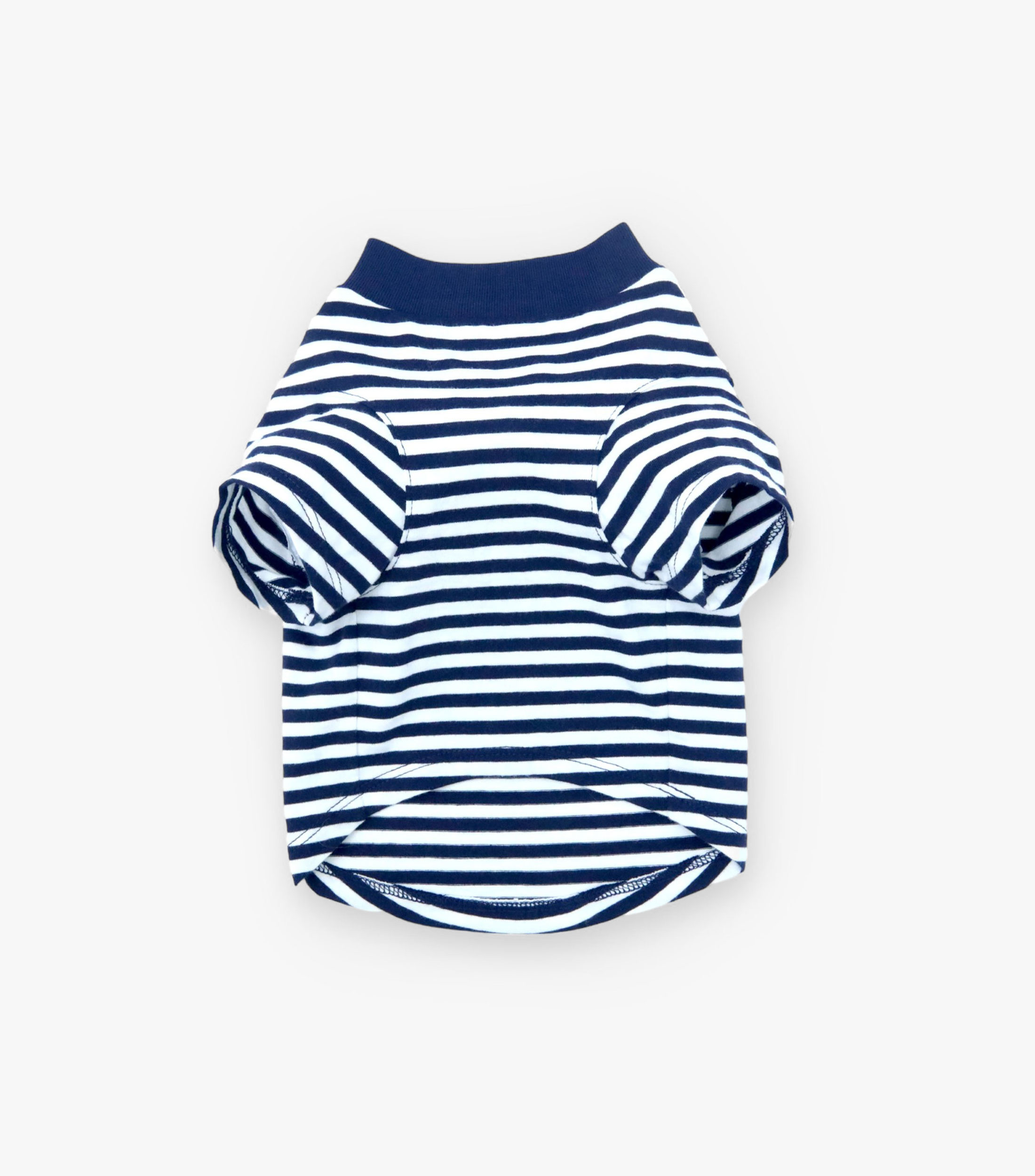 Playera tipo polo rayas para perro