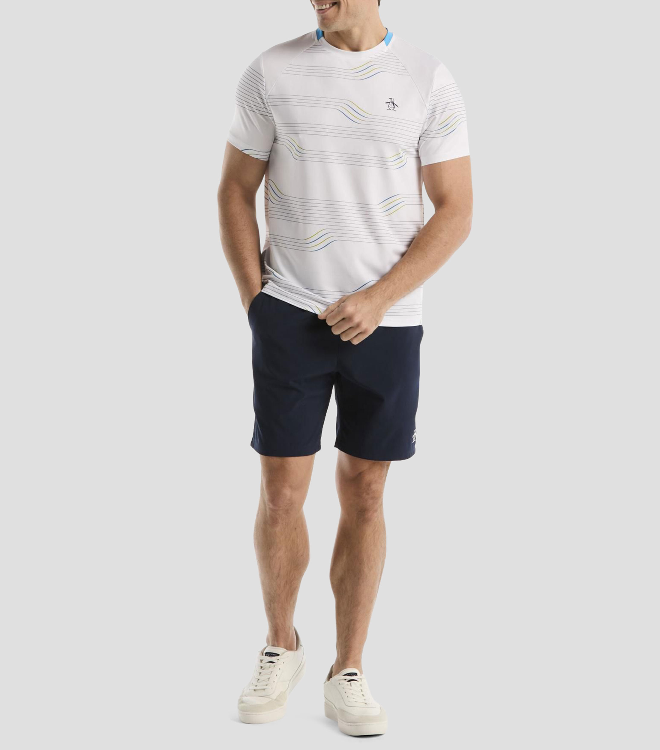 Playera para Pádel cuello redondo manga corta fantasía Hombre