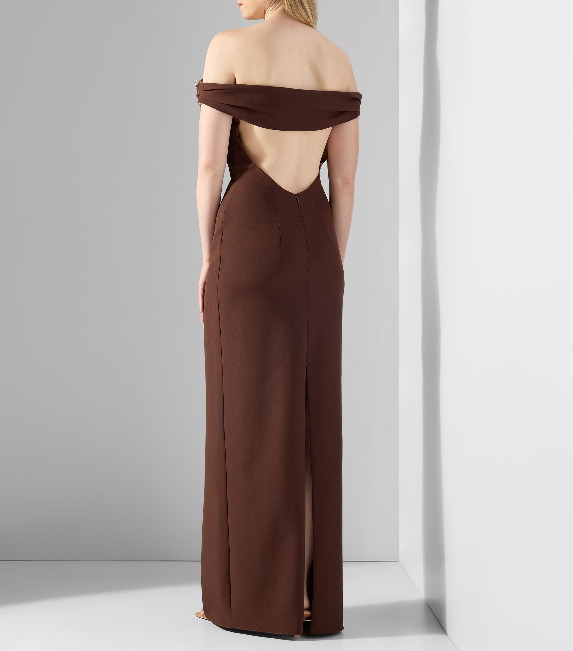 Vestido de fiesta largo liso Mujer