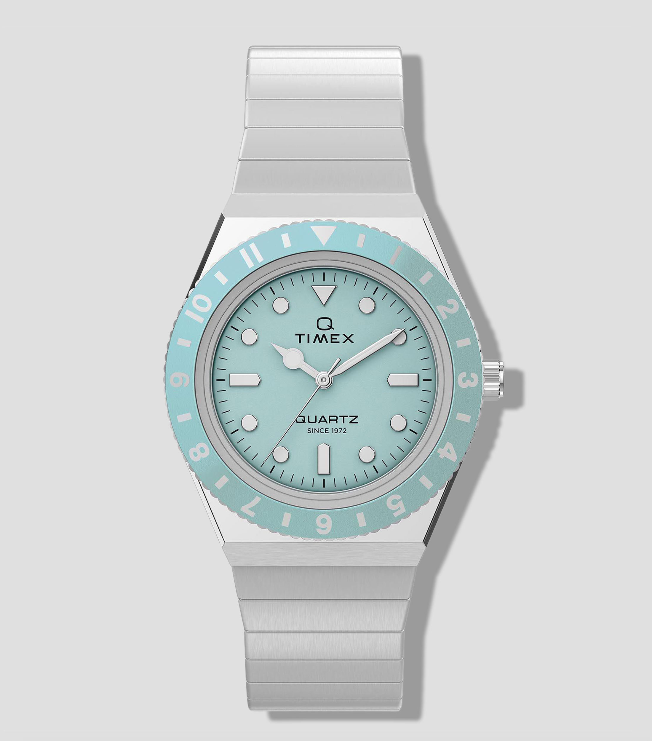 Reloj para mujer Q Timex casual, plata