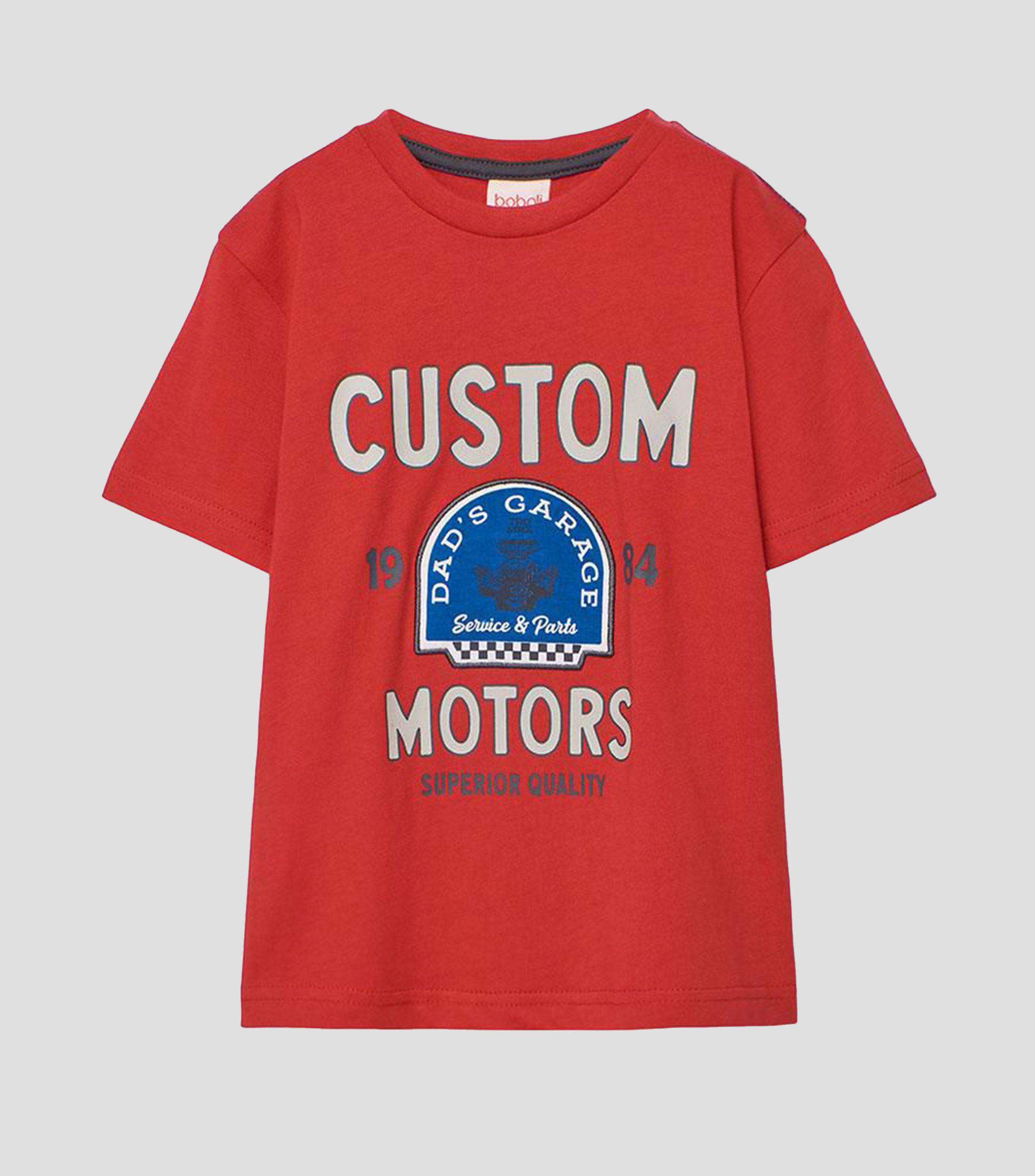 Playera cuello redondo manga corta estampada Niño
