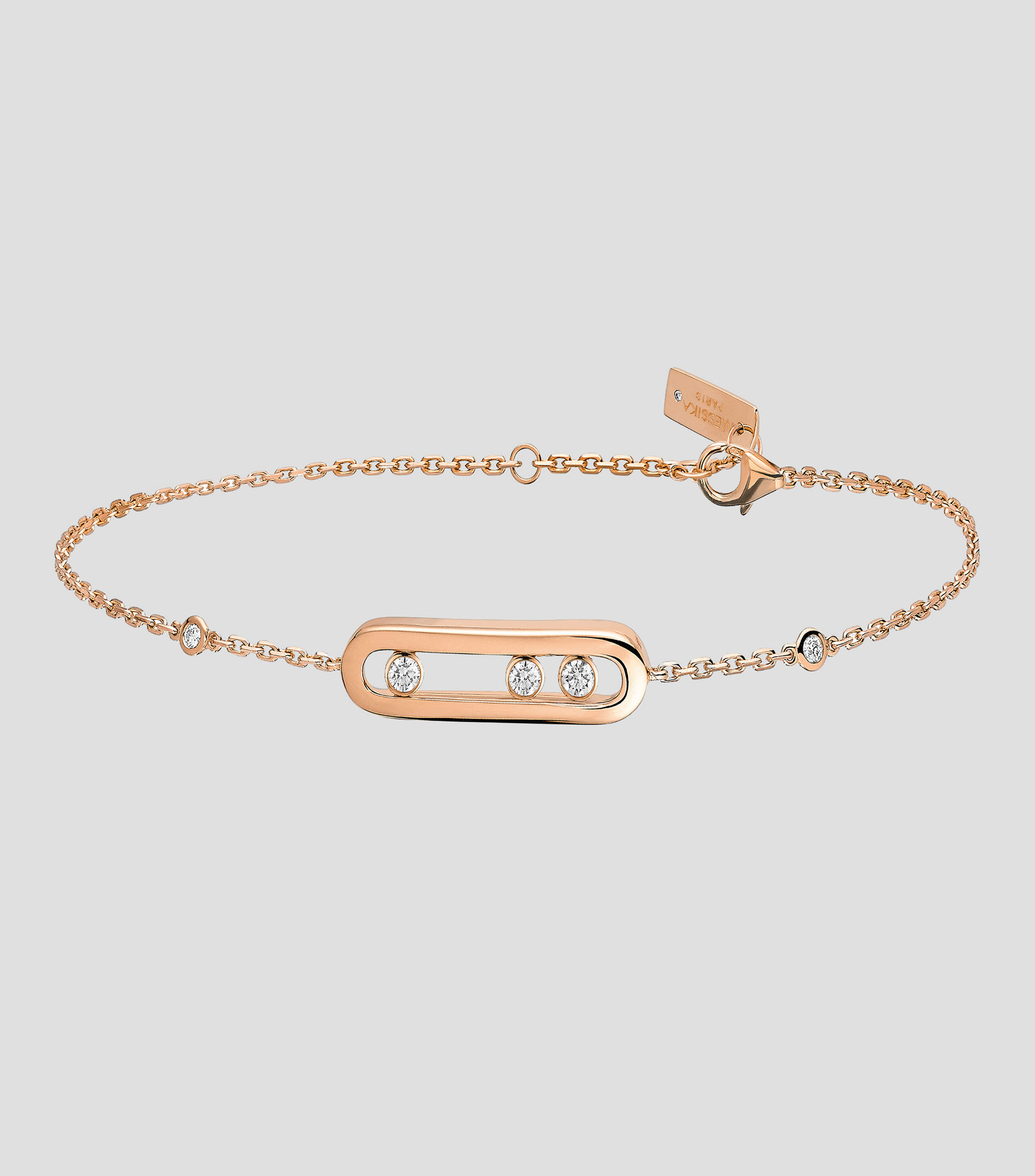Pulsera en oro rosa 18 Kts Mujer