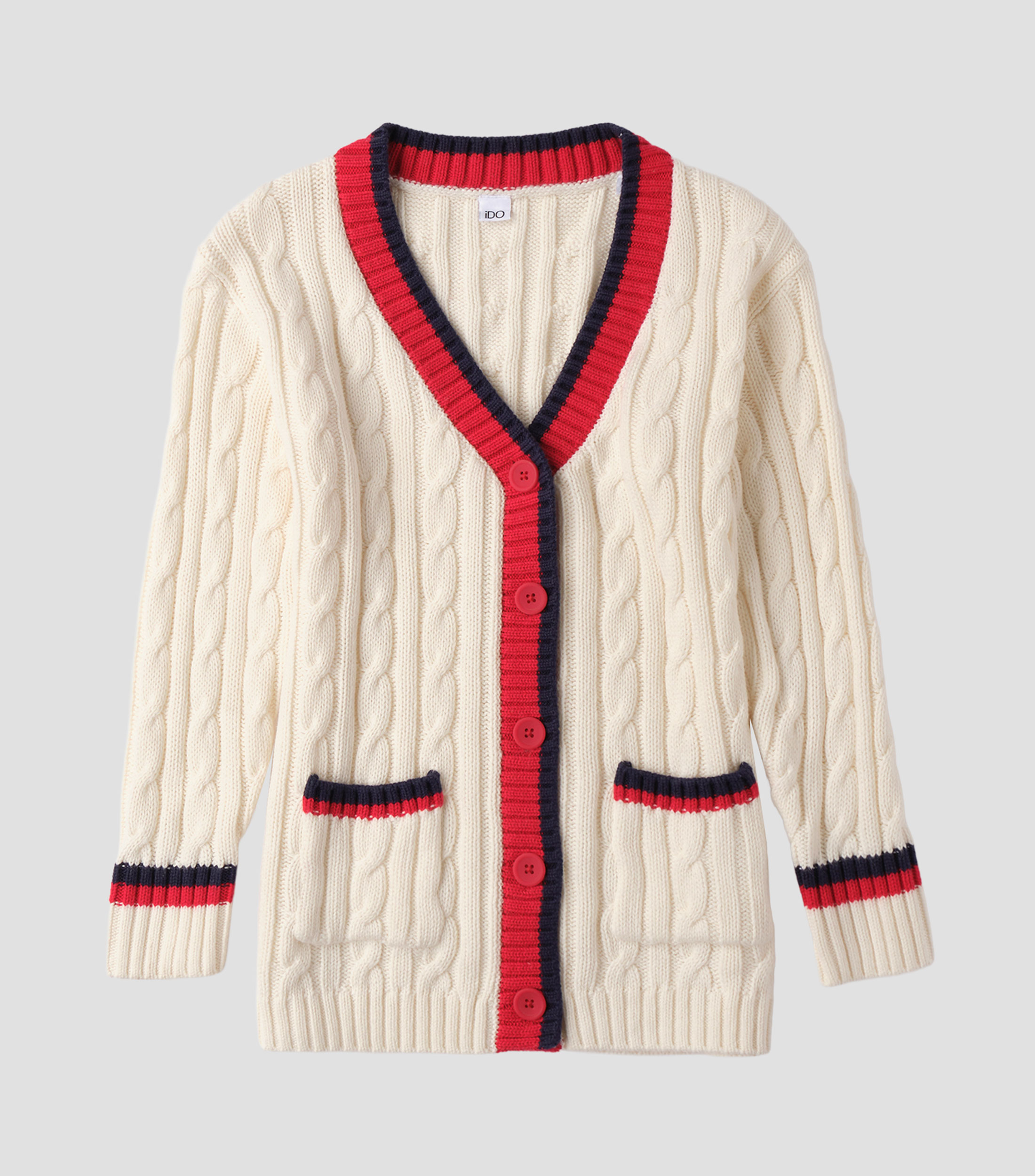 Cárdigan con líneas Niña