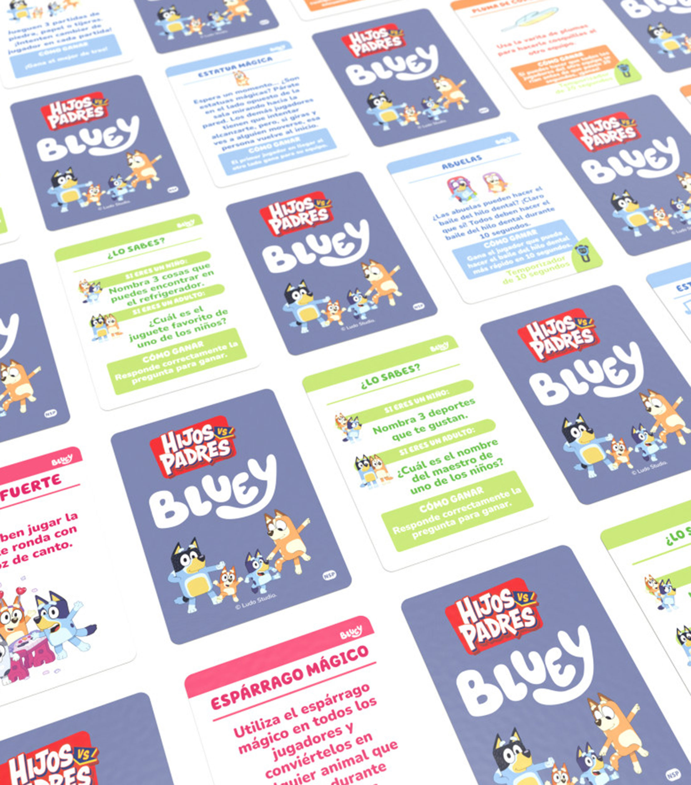 Juego de mesa Bluey Hijos VS Padres